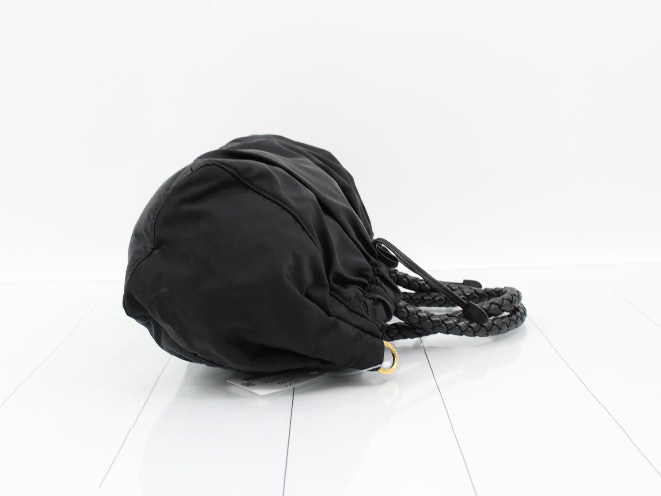 2WAY handbag nylon/leather black — view 3