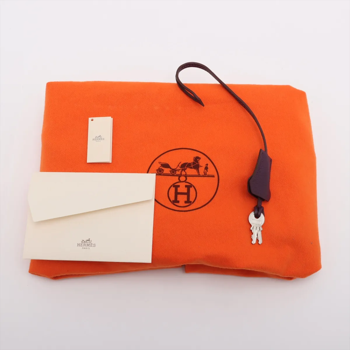 [Individually packaged] Hermes Birkin 35 Retourne Fjord Cassis Silver Hardware O: 2011 — view 13