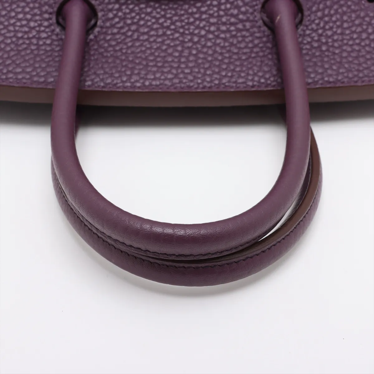 [Individually packaged] Hermes Birkin 35 Retourne Fjord Cassis Silver Hardware O: 2011 — view 5