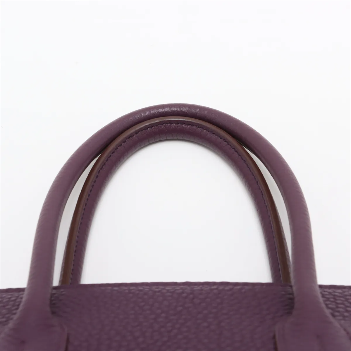 [Individually packaged] Hermes Birkin 35 Retourne Fjord Cassis Silver Hardware O: 2011 — view 6