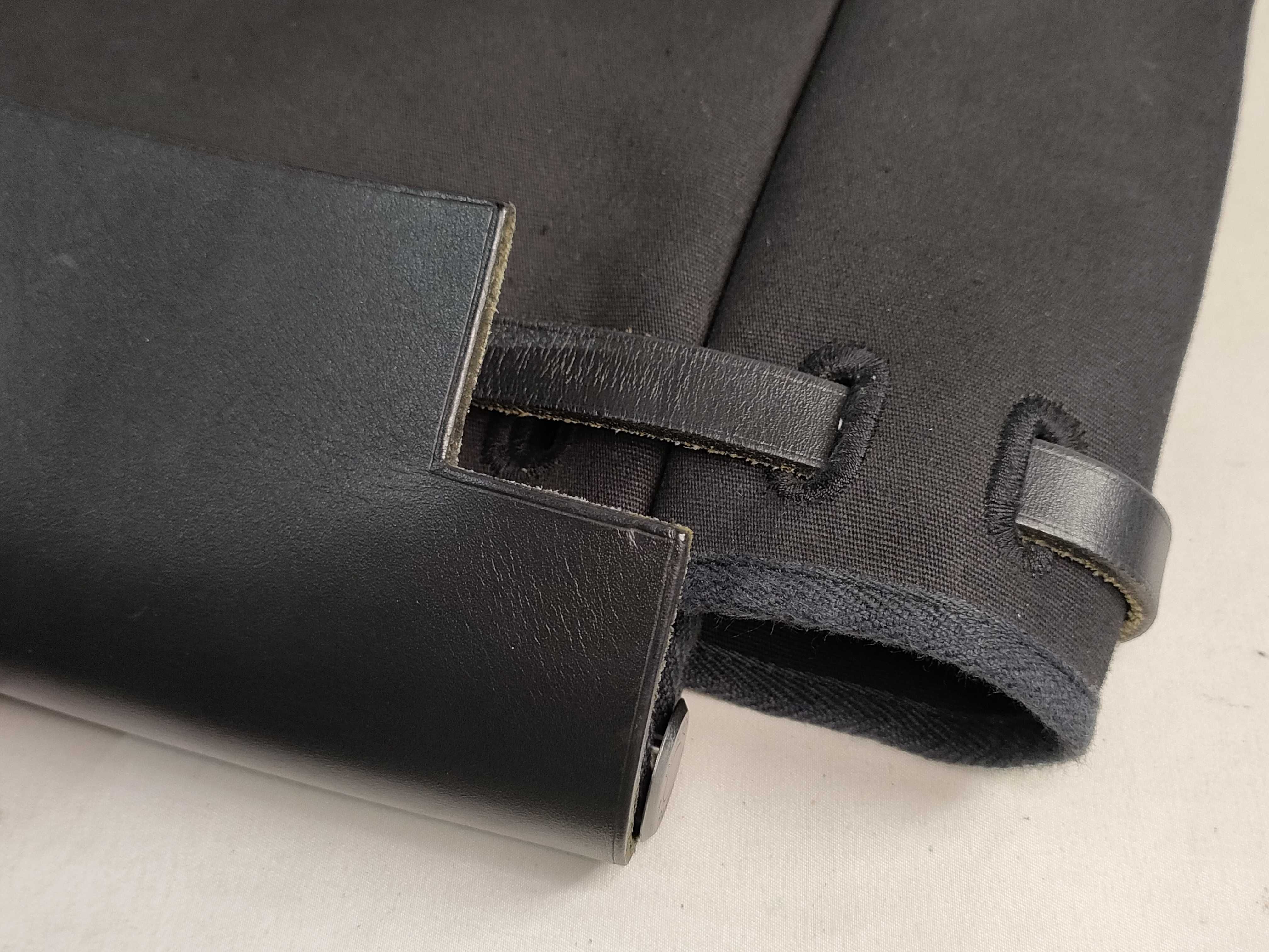 Herbag MM Toile Officier x Vache Hunter Black Silver Hardware C: 1999 Handbag — view 13