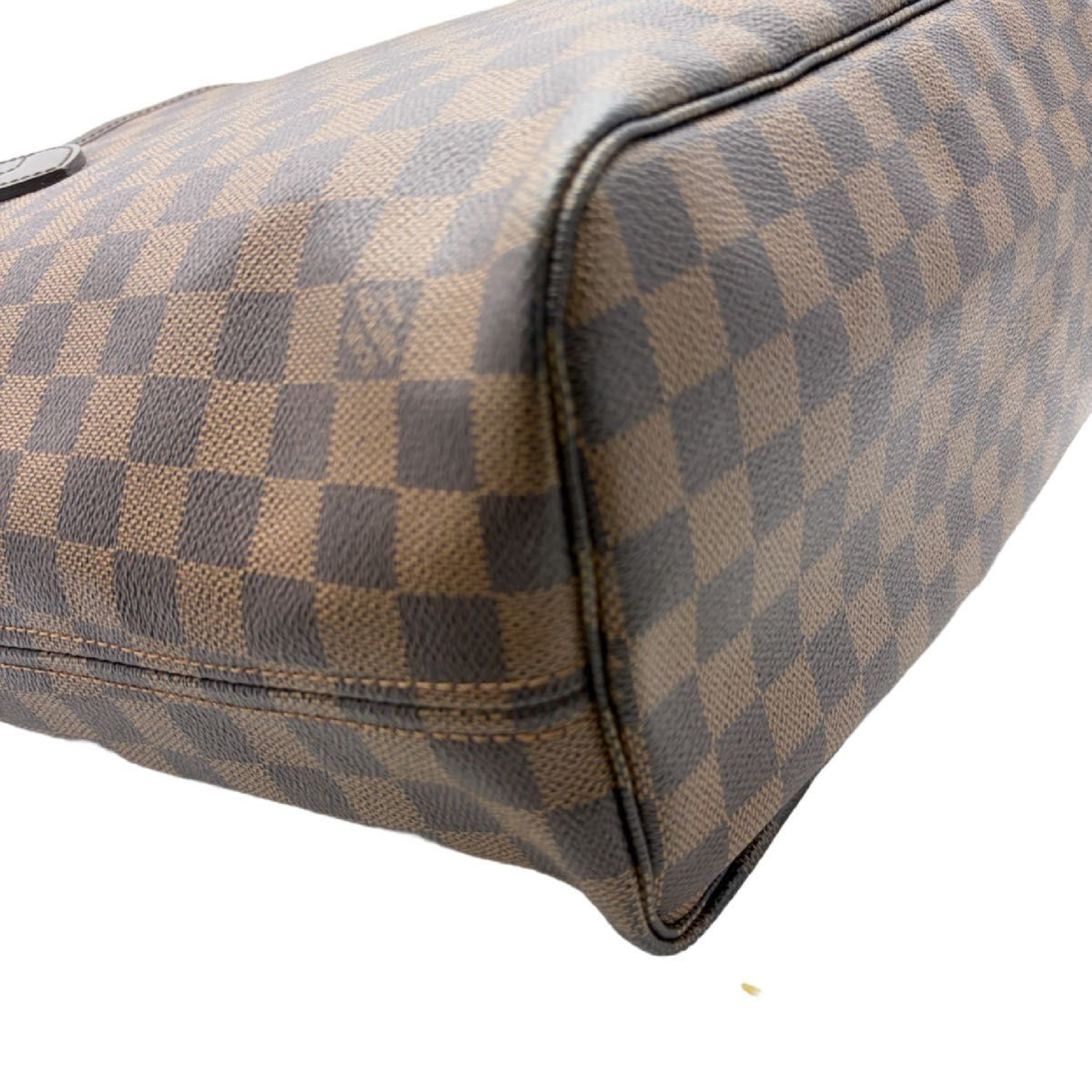 Neverfull MM Damier Ebene Tote Bag with Pouch (Handbag) — view 4