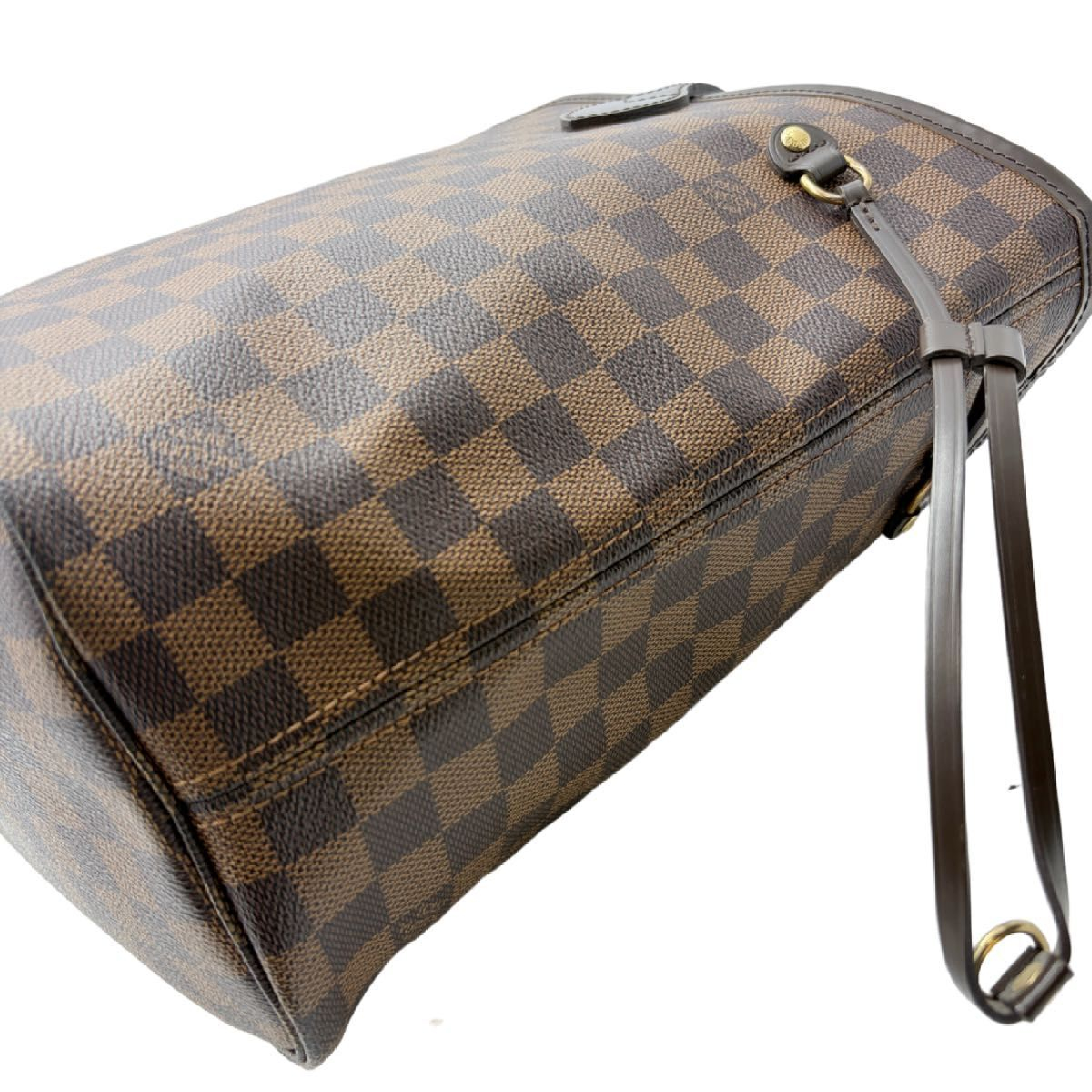 Neverfull MM Damier Ebene Tote Bag with Pouch (Handbag) — view 7