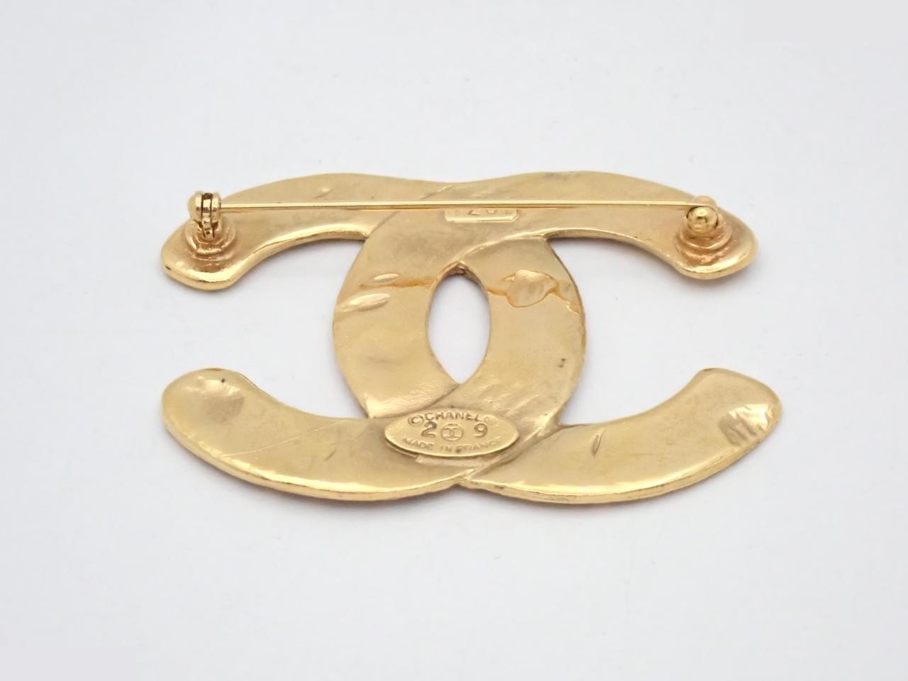 Coco Mark Gold Brooch — view 2