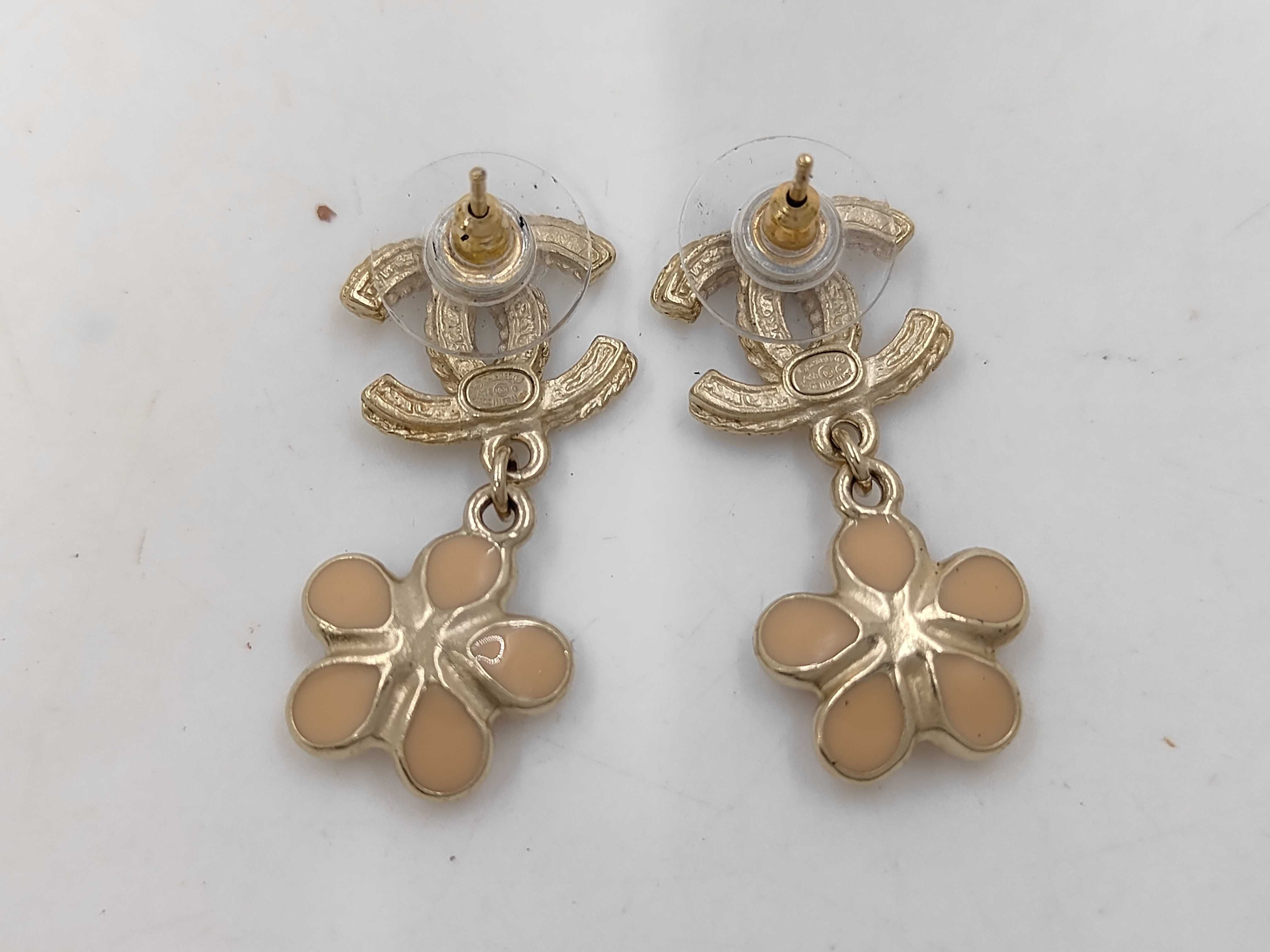 Camellia Flower Coco Mark Earrings — view 2