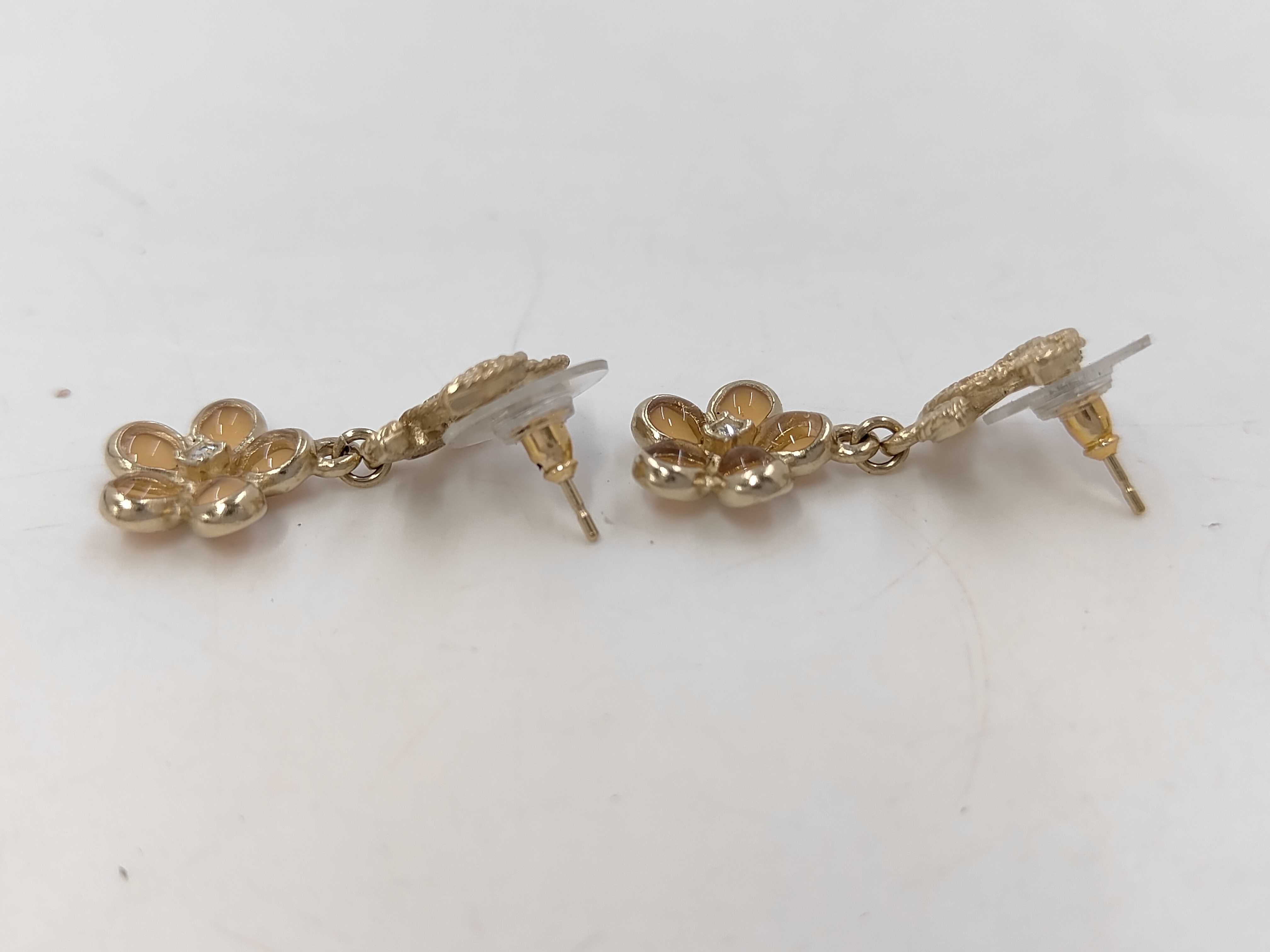 Camellia Flower Coco Mark Earrings — view 3