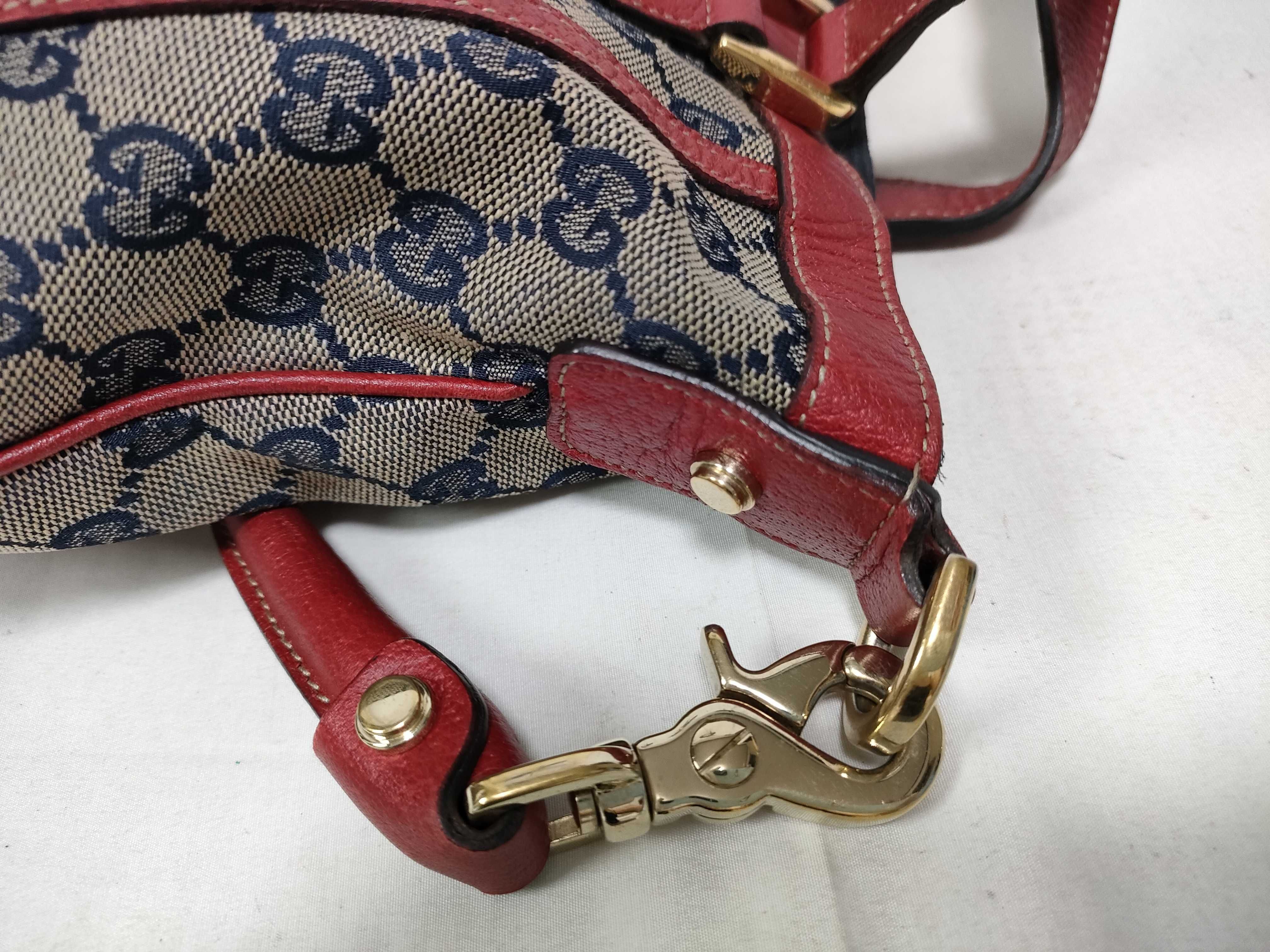 Red Canvas Vintage Pumpkin Tote Bag with Long Shoulder Strap (Handbag) — view 9