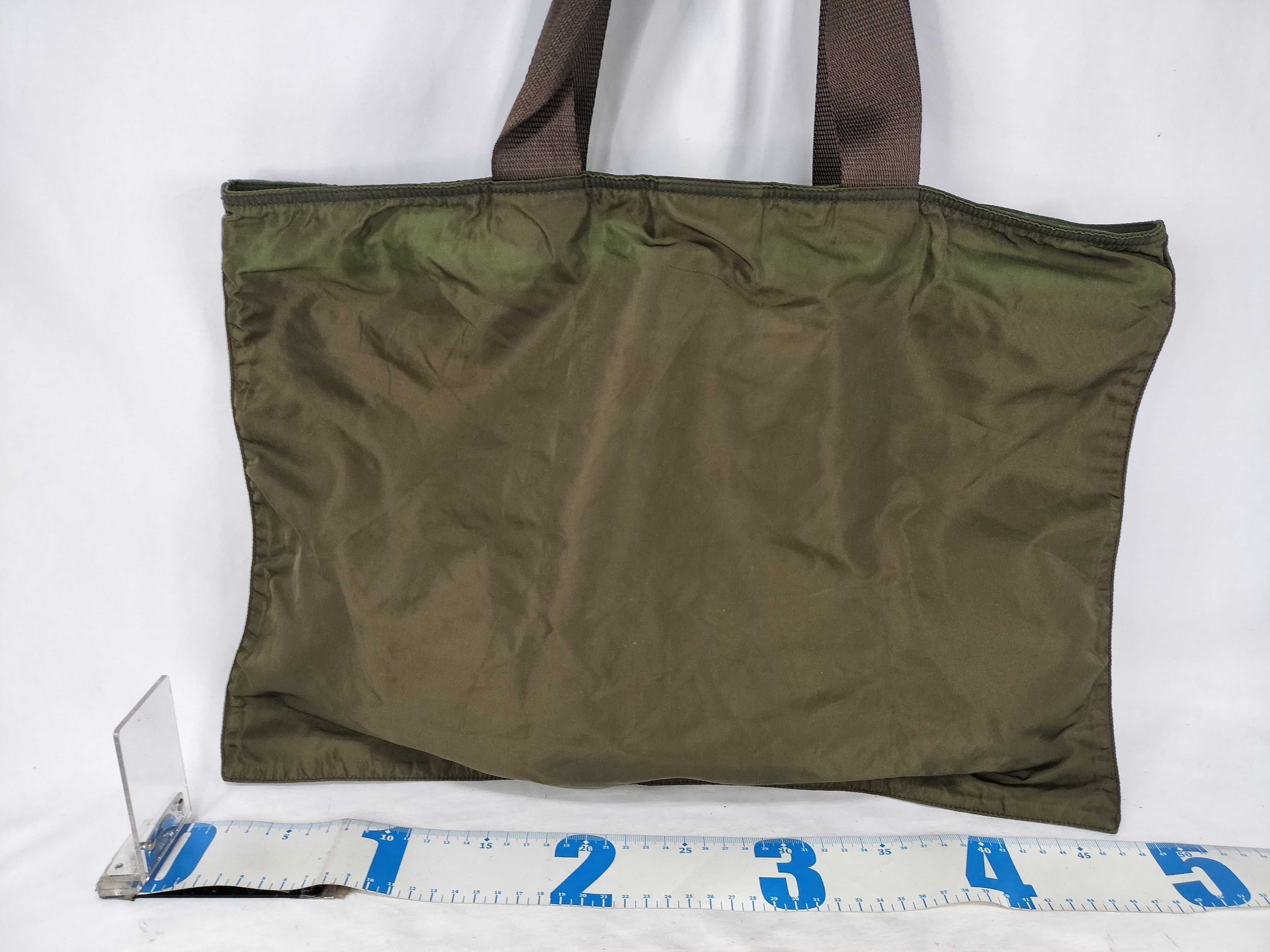 Nylon Prada Tote Bag Khaki Tote Bag — view 2