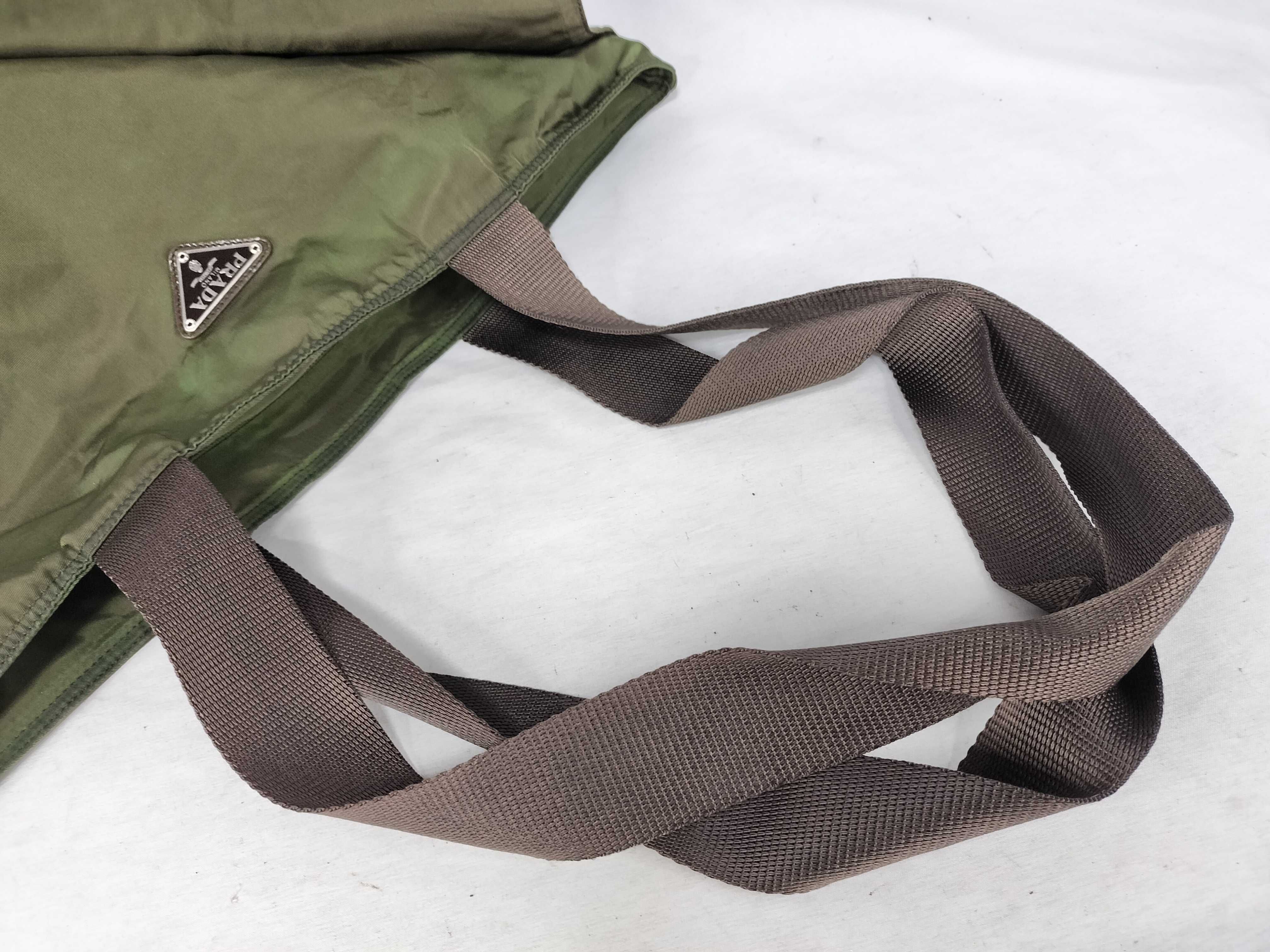 Nylon Prada Tote Bag Khaki Tote Bag — view 3