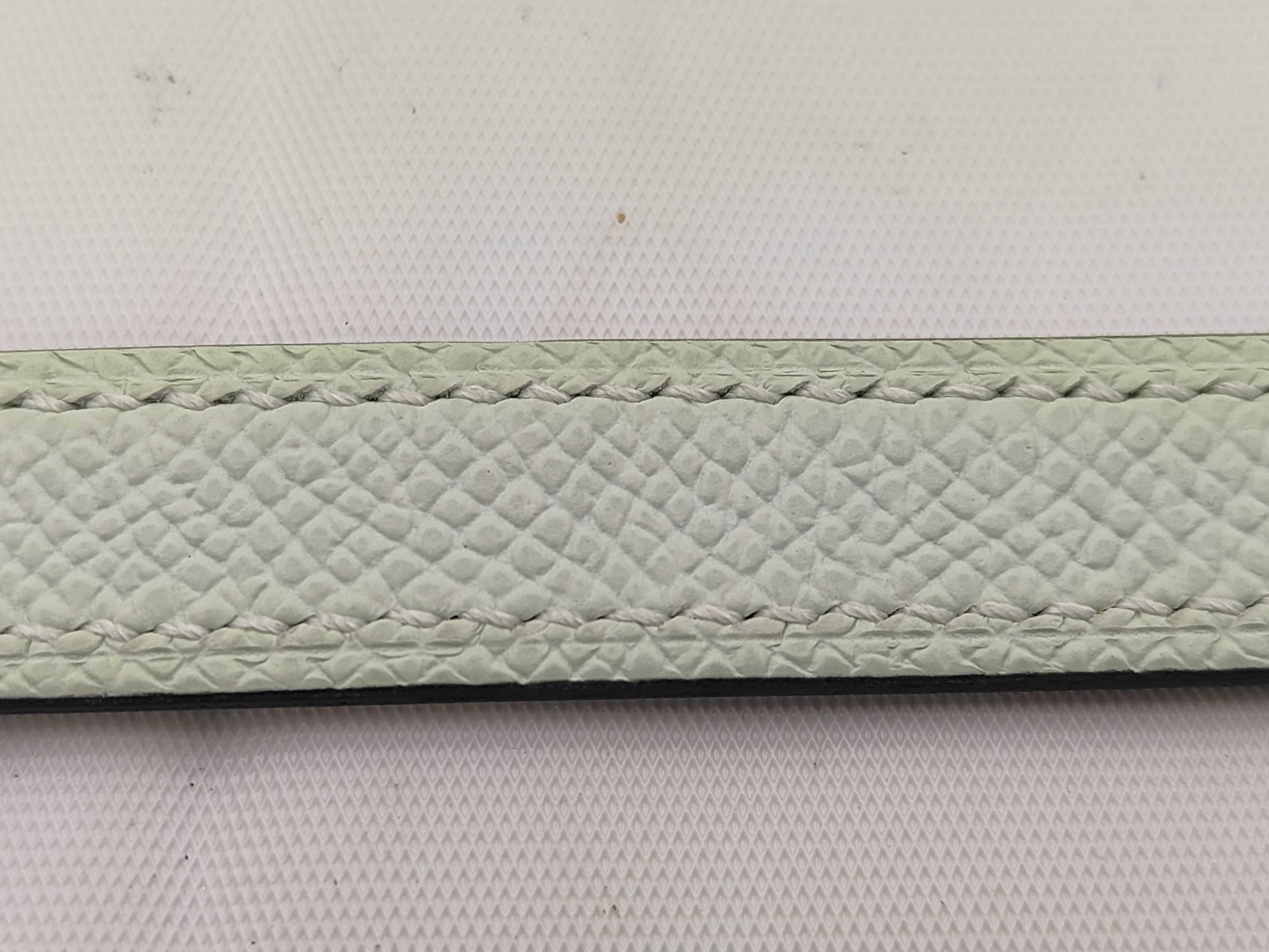 Kelly Elan Epsom Leather Bag in Vert Peppermint with Silver Hardware (W Stamp) — view 4