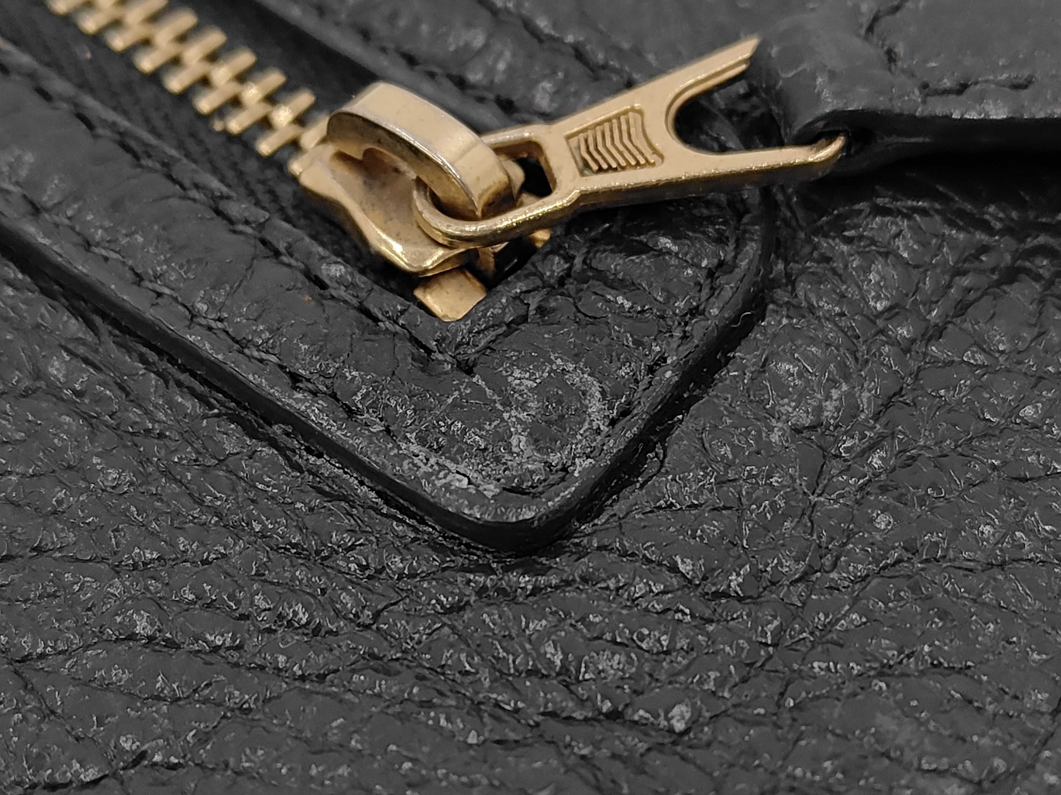 Black Leather Clutch Bag — view 10