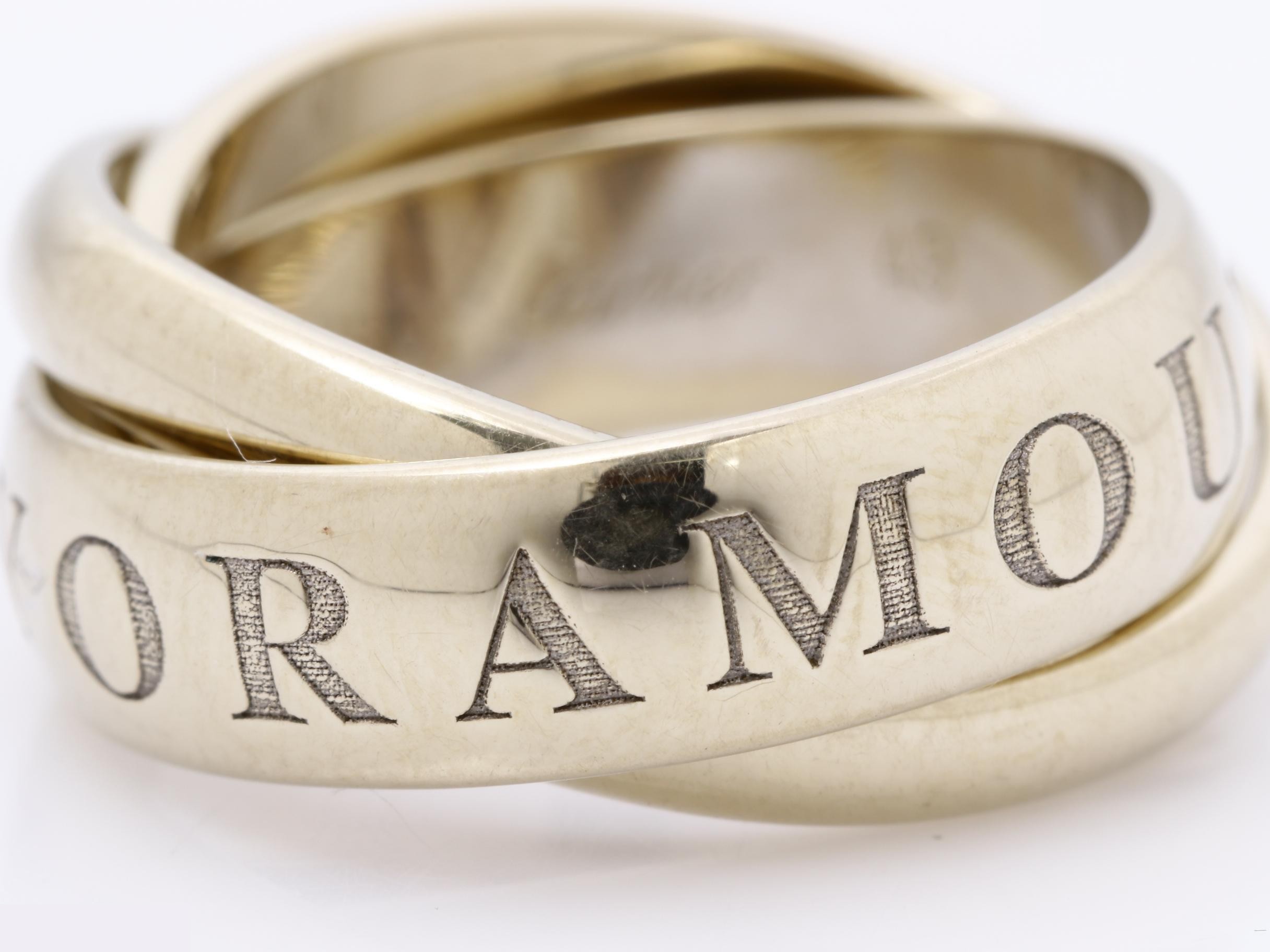 Trinity Ring, 750WG, 10.4G, #49 — view 2