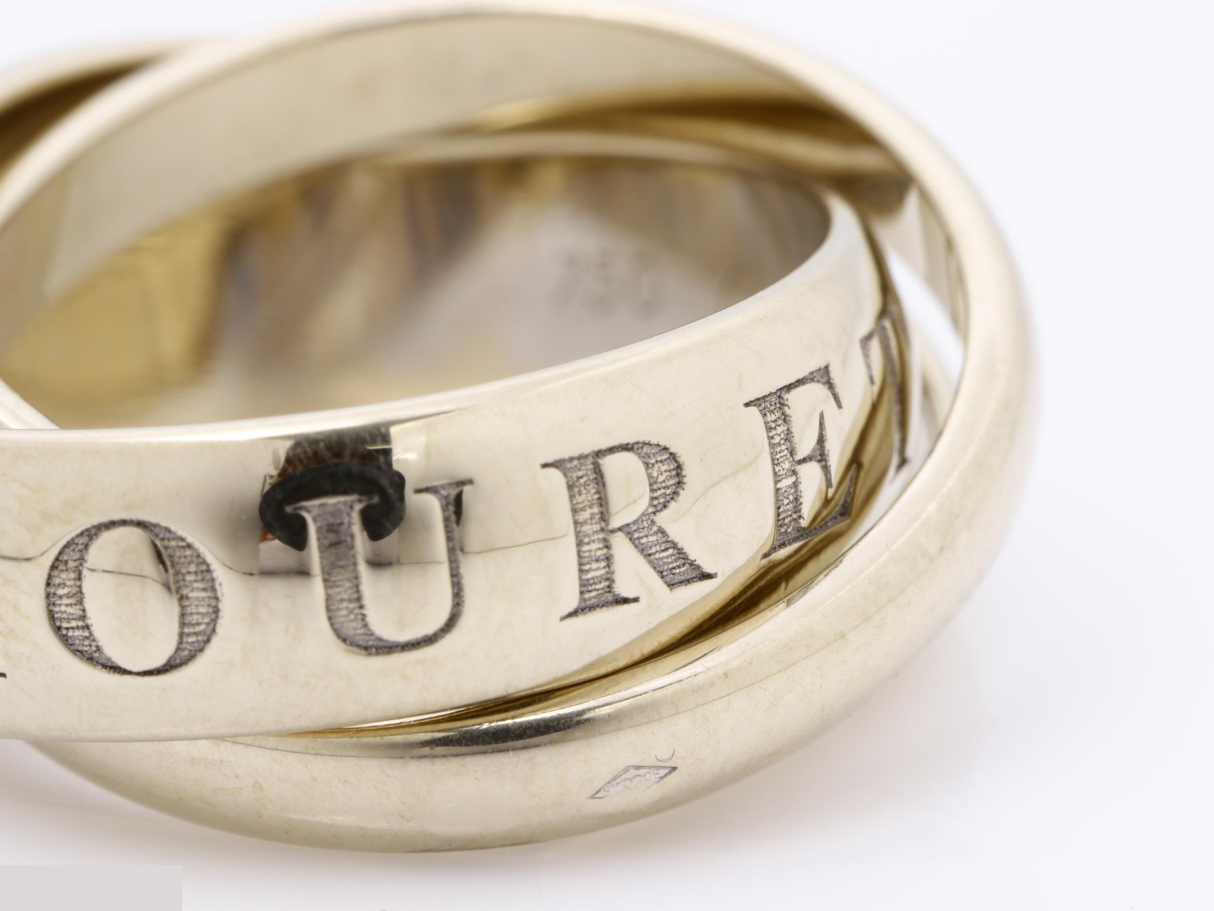 Trinity Ring, 750WG, 10.4G, #49 — view 3