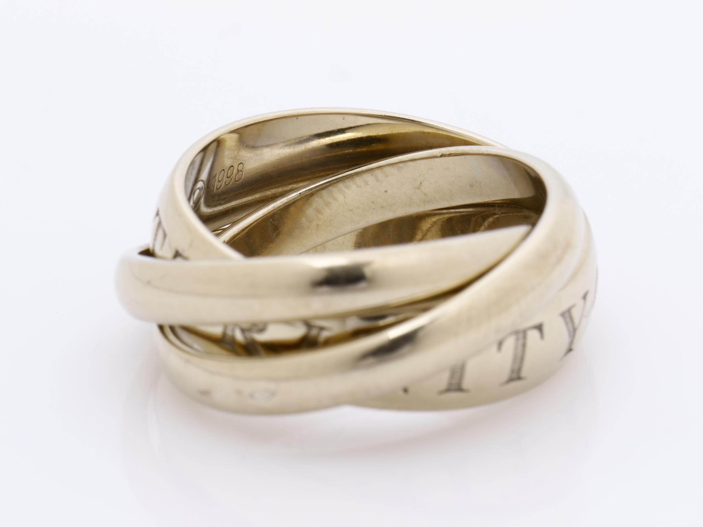 Trinity Ring, 750WG, 10.4G, #49 — view 4