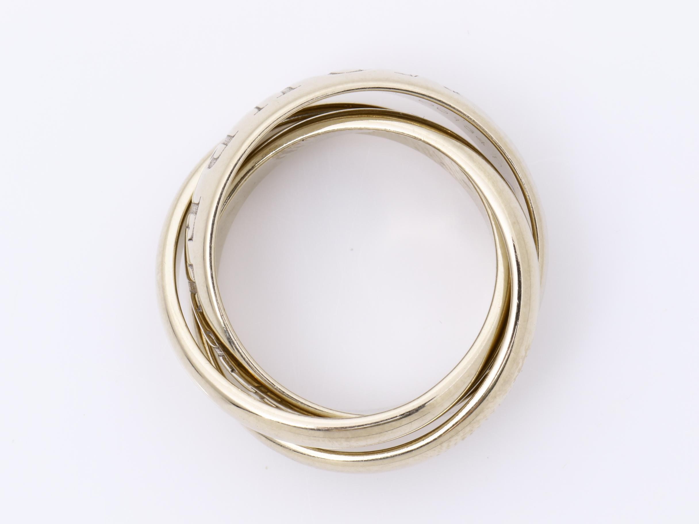 Trinity Ring, 750WG, 10.4G, #49 — view 5