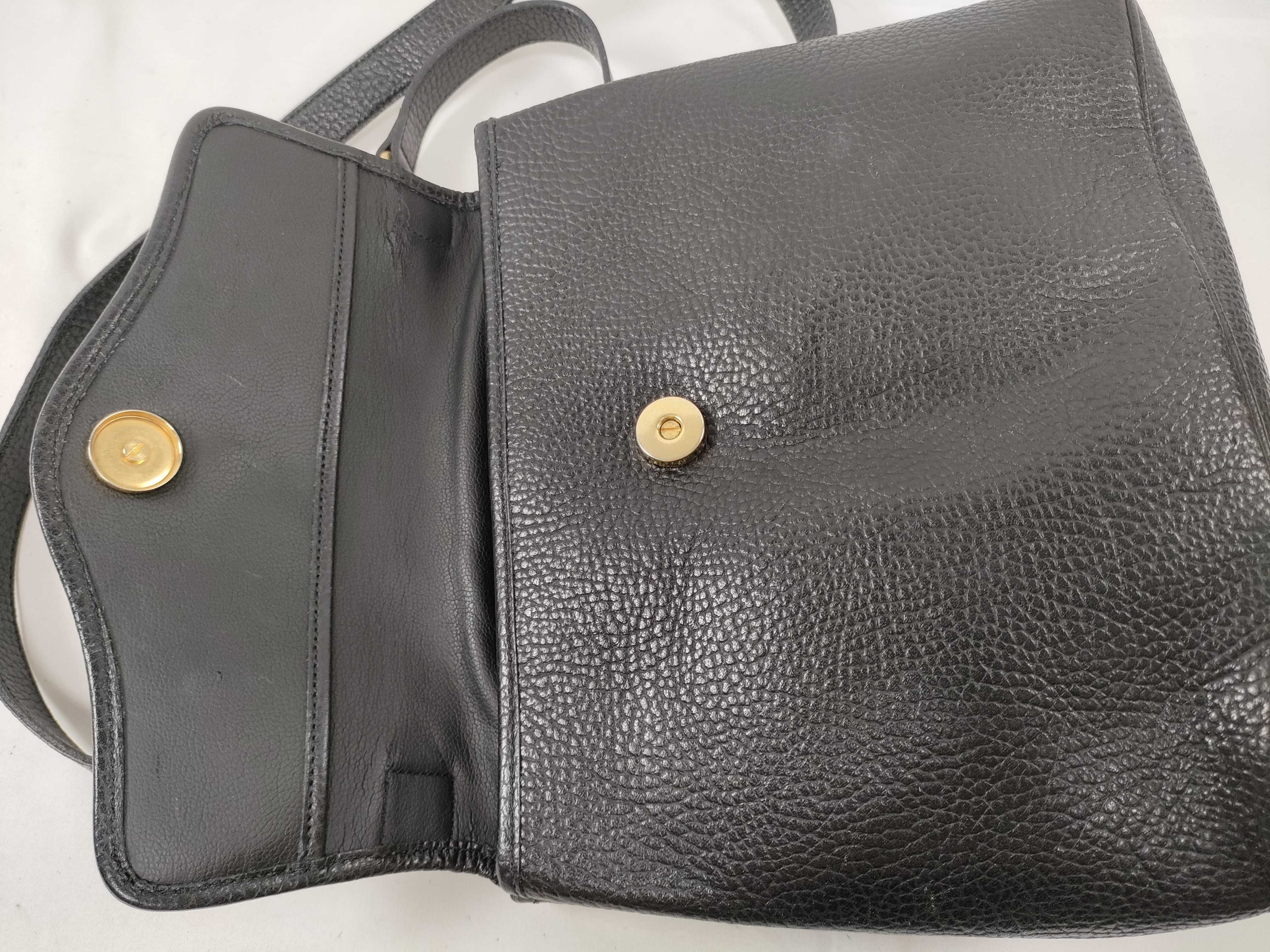 Vintage Black 2-Way Shoulder Handbag — view 8