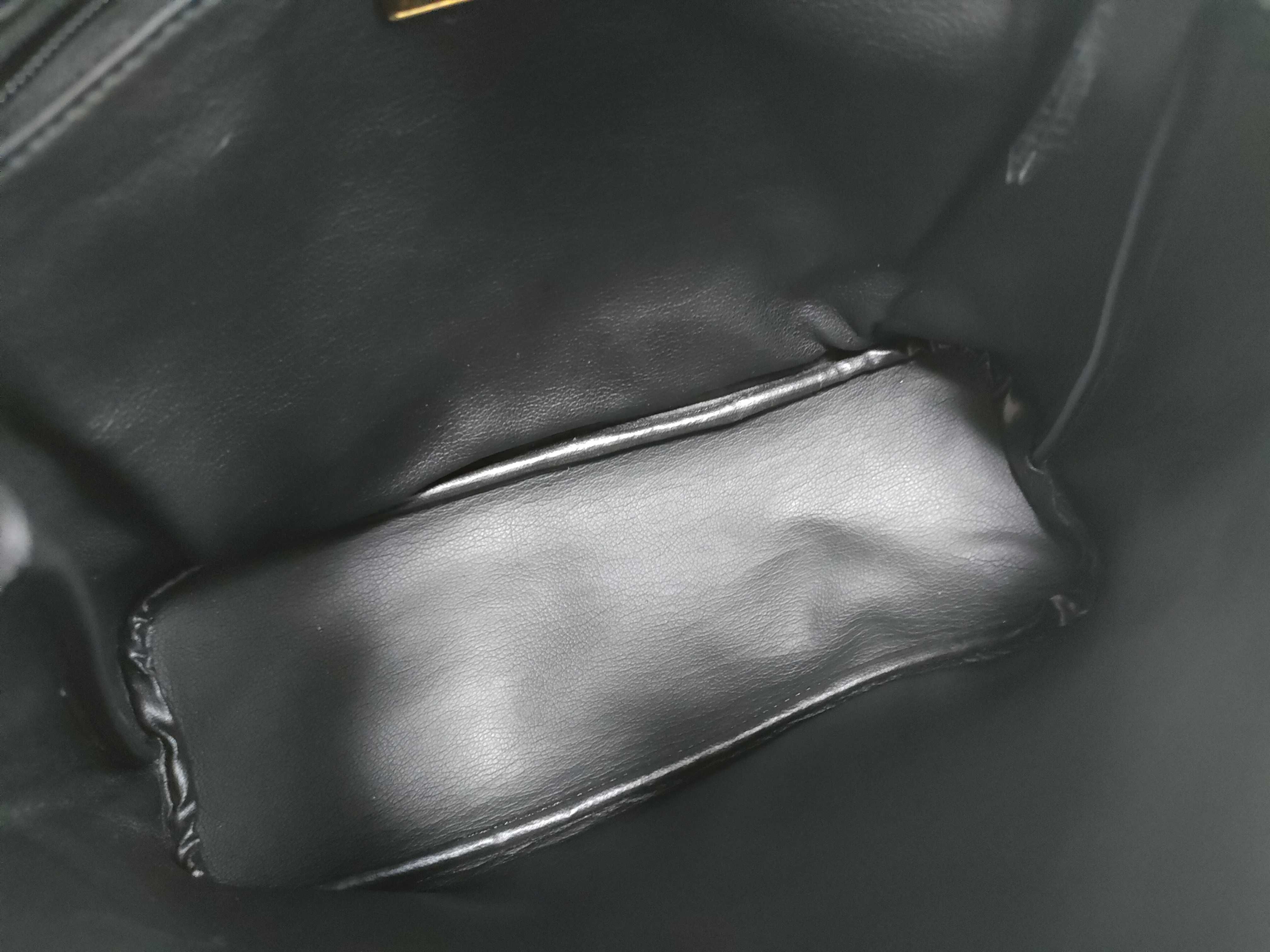 Vintage Black 2-Way Shoulder Handbag — view 9