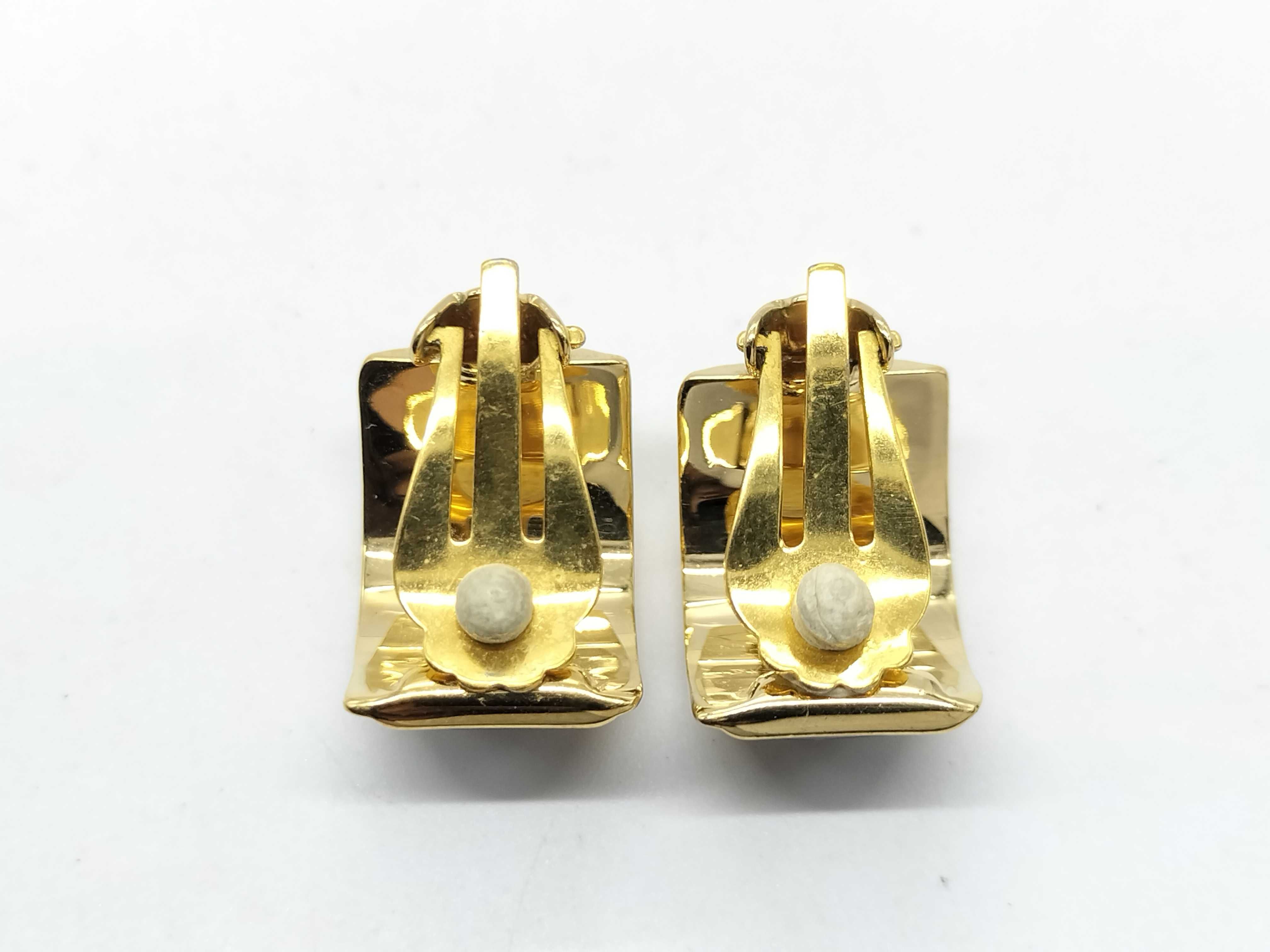 Enamel Gold Earrings — view 2