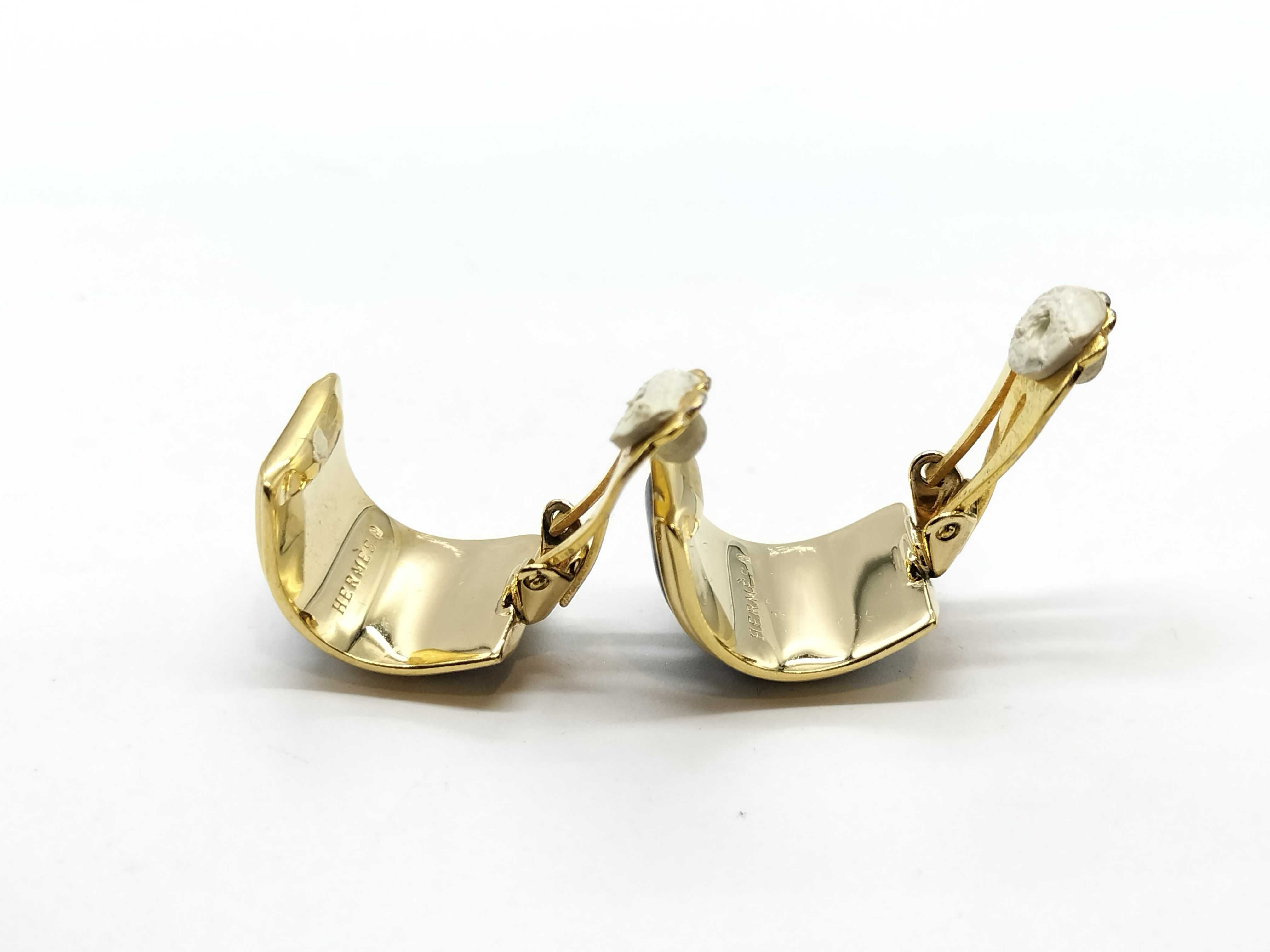 Enamel Gold Earrings — view 4
