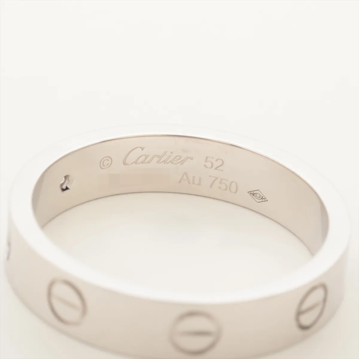 Mini Love 1P Diamond Ring 750(WG) 4.8g 52 LMG463 — view 3
