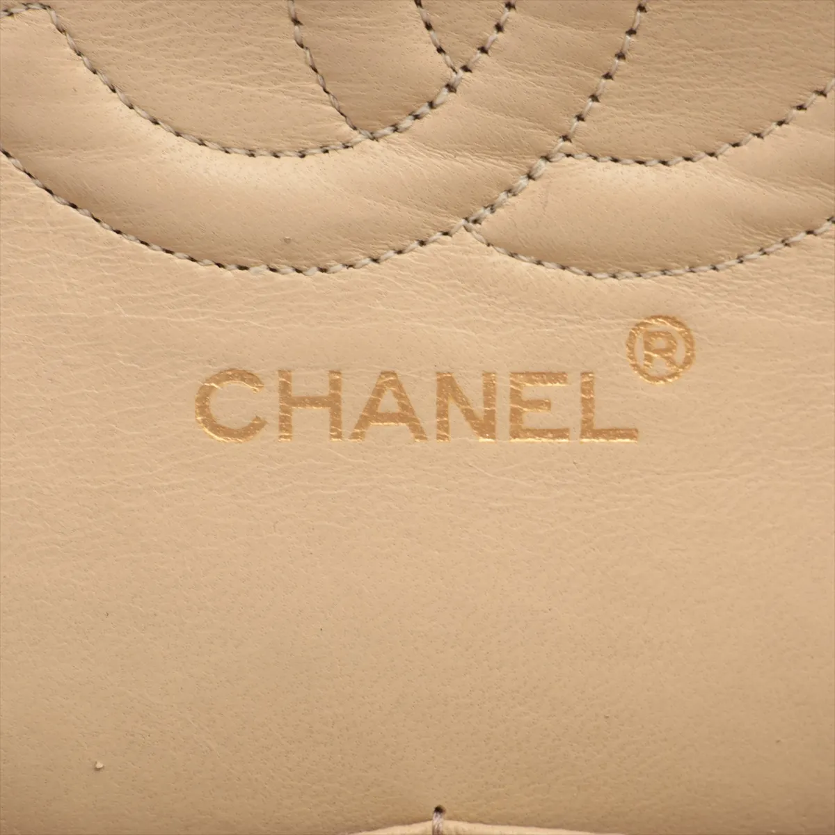 Matelasse 25 Lambskin Double Flap Double Chain Bag Beige Gold Hardware 058270 Series 0 A01112 — view 12
