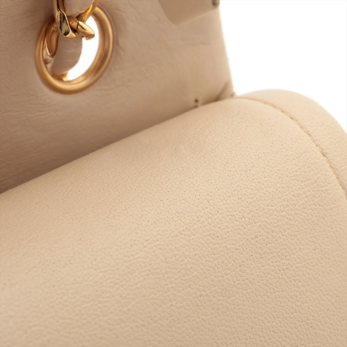 Matelasse 25 Lambskin Double Flap Double Chain Bag Beige Gold Hardware 058270 Series 0 A01112 — view 14