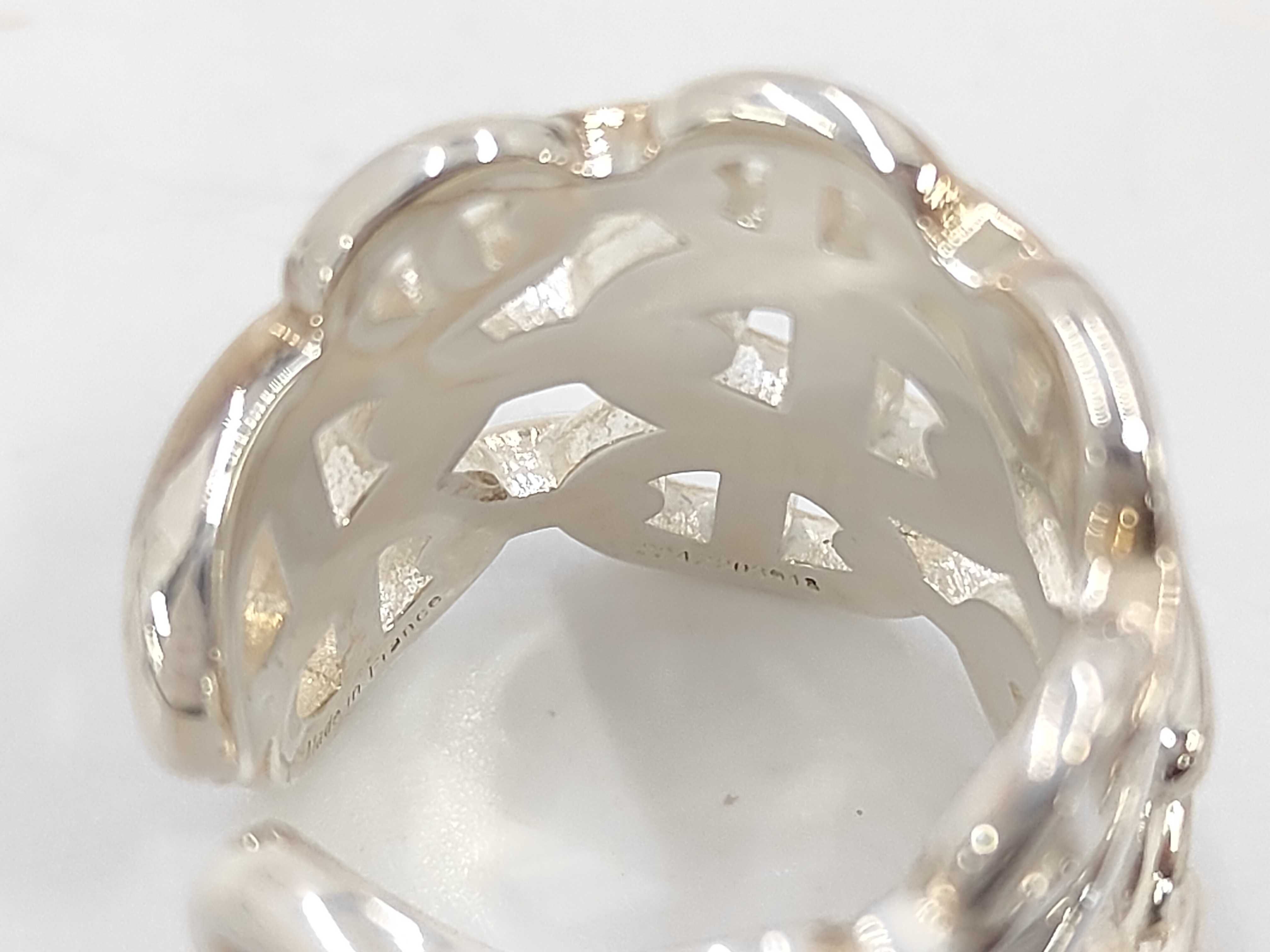 Chaine d'Ancre Enchainée GM Ring, 925 Sterling Silver, 13.34g, Size #50 — view 5