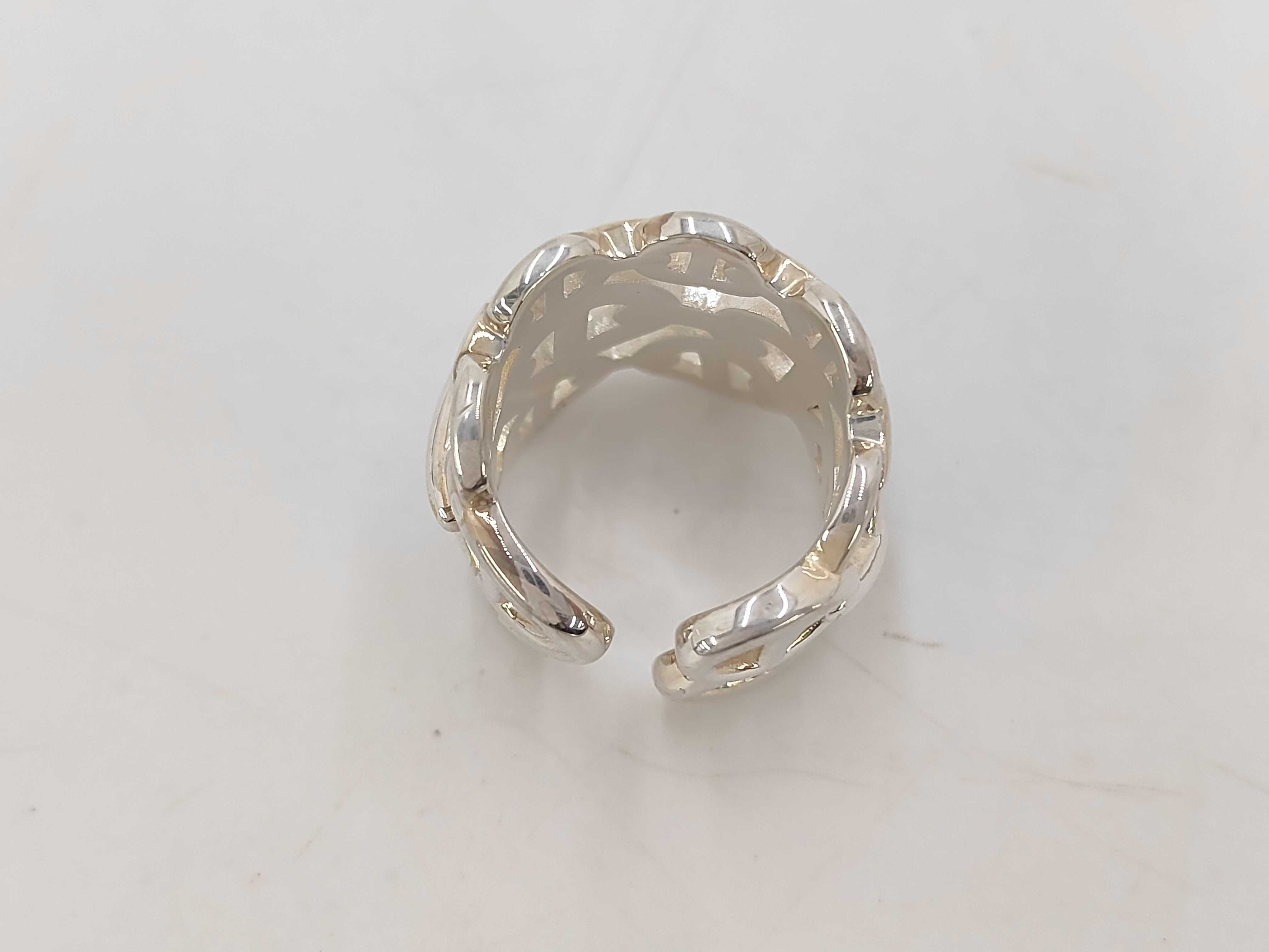 Chaine d'Ancre Enchainée GM Ring, 925 Sterling Silver, 13.34g, Size #50 — view 7