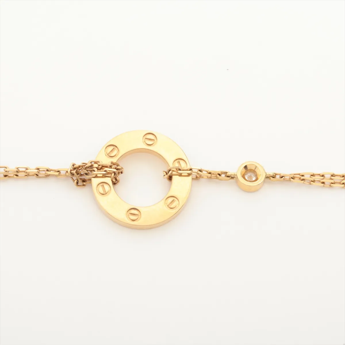 Love Circle 2P Diamond Bracelet 750(YG) 4.3g IRR297 Curette Small CRB6038300 — view 3