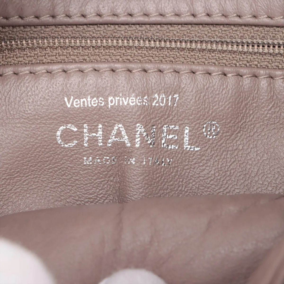 Cocomark Vintage Calf x Wool Single Flap Double Chain Bag Brown Gunmetal Hardware 18534804 18th Ventes privees2017 — view 10