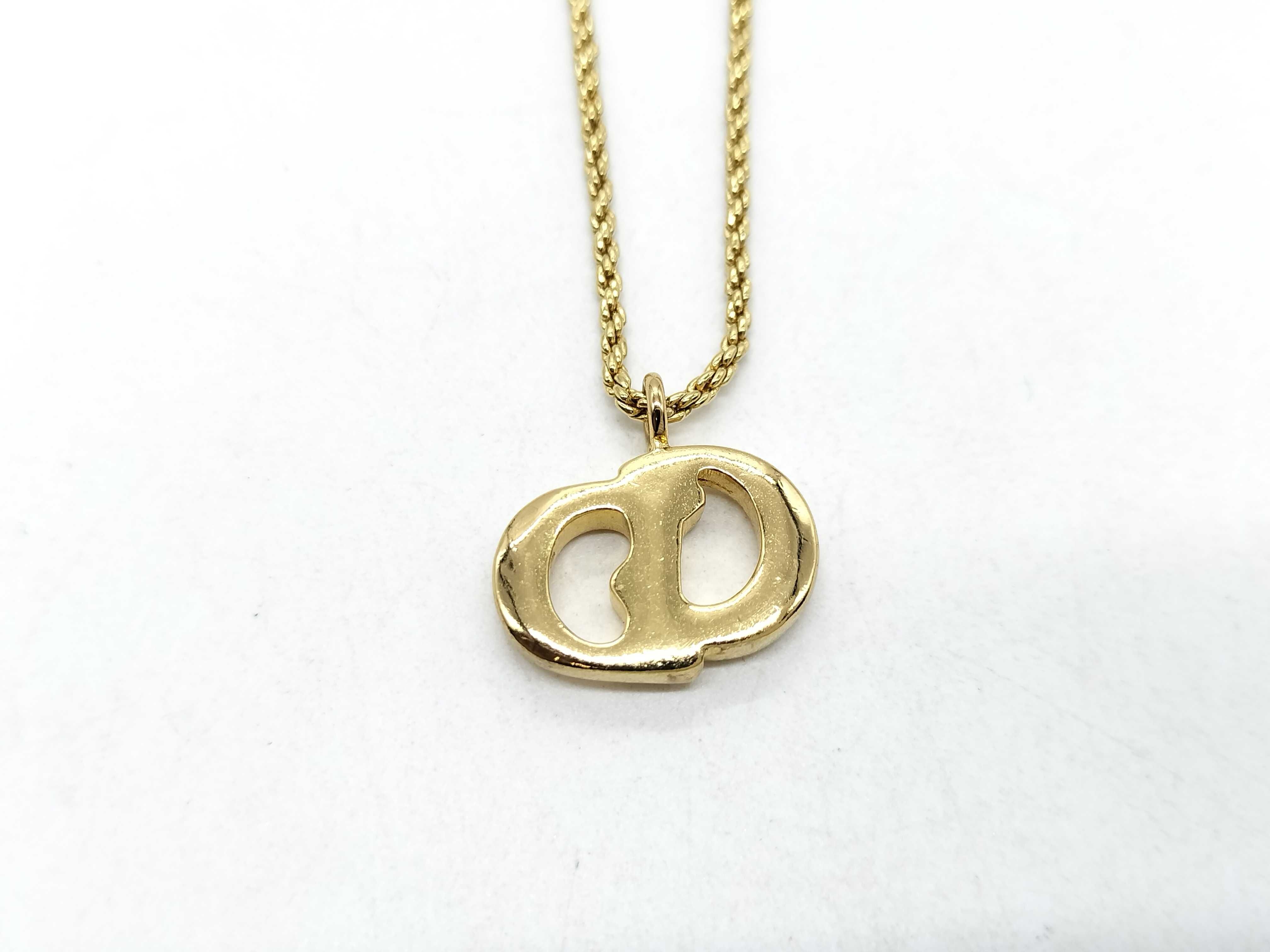 CD logo necklace — view 2