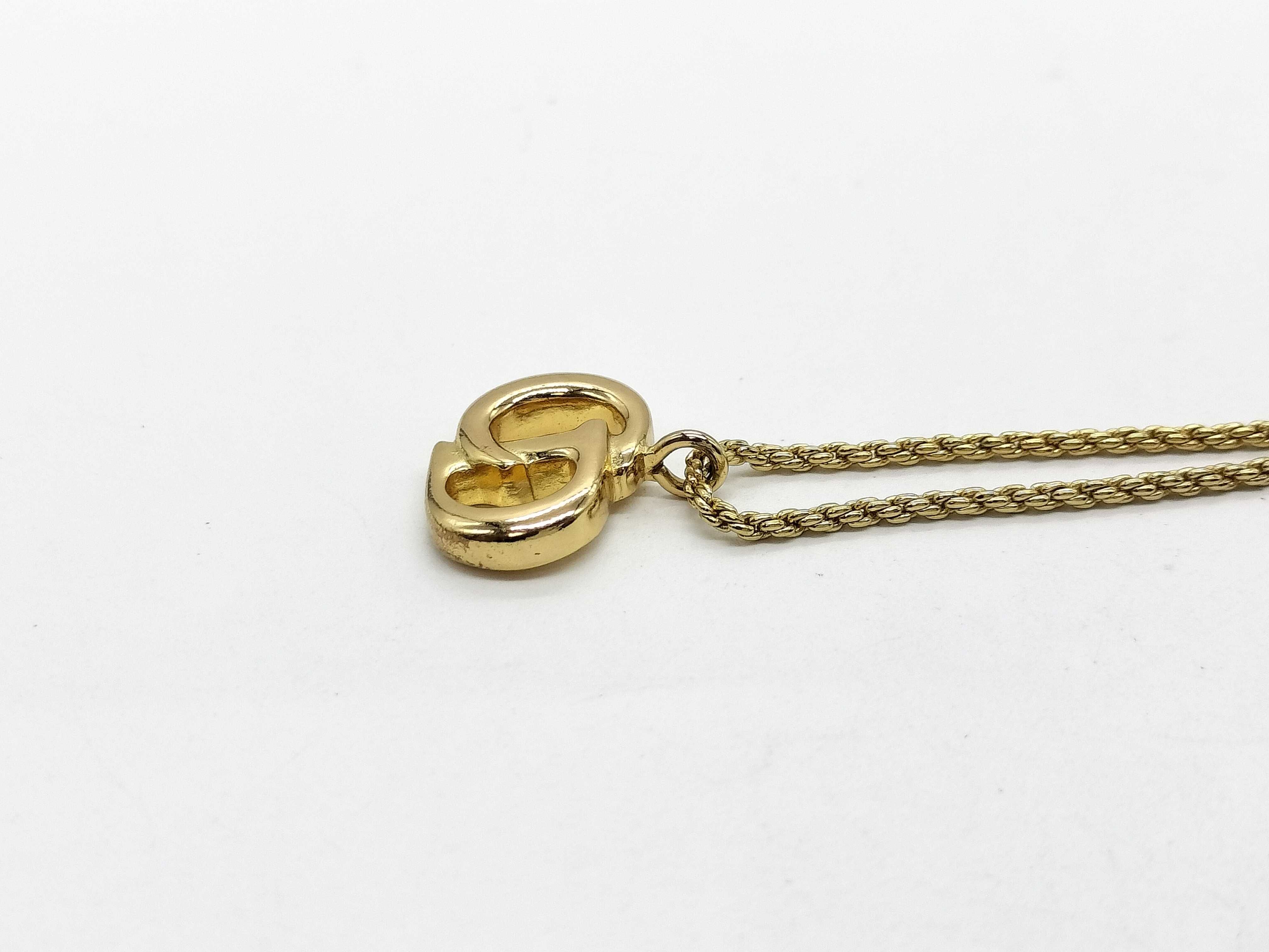 CD logo necklace — view 3