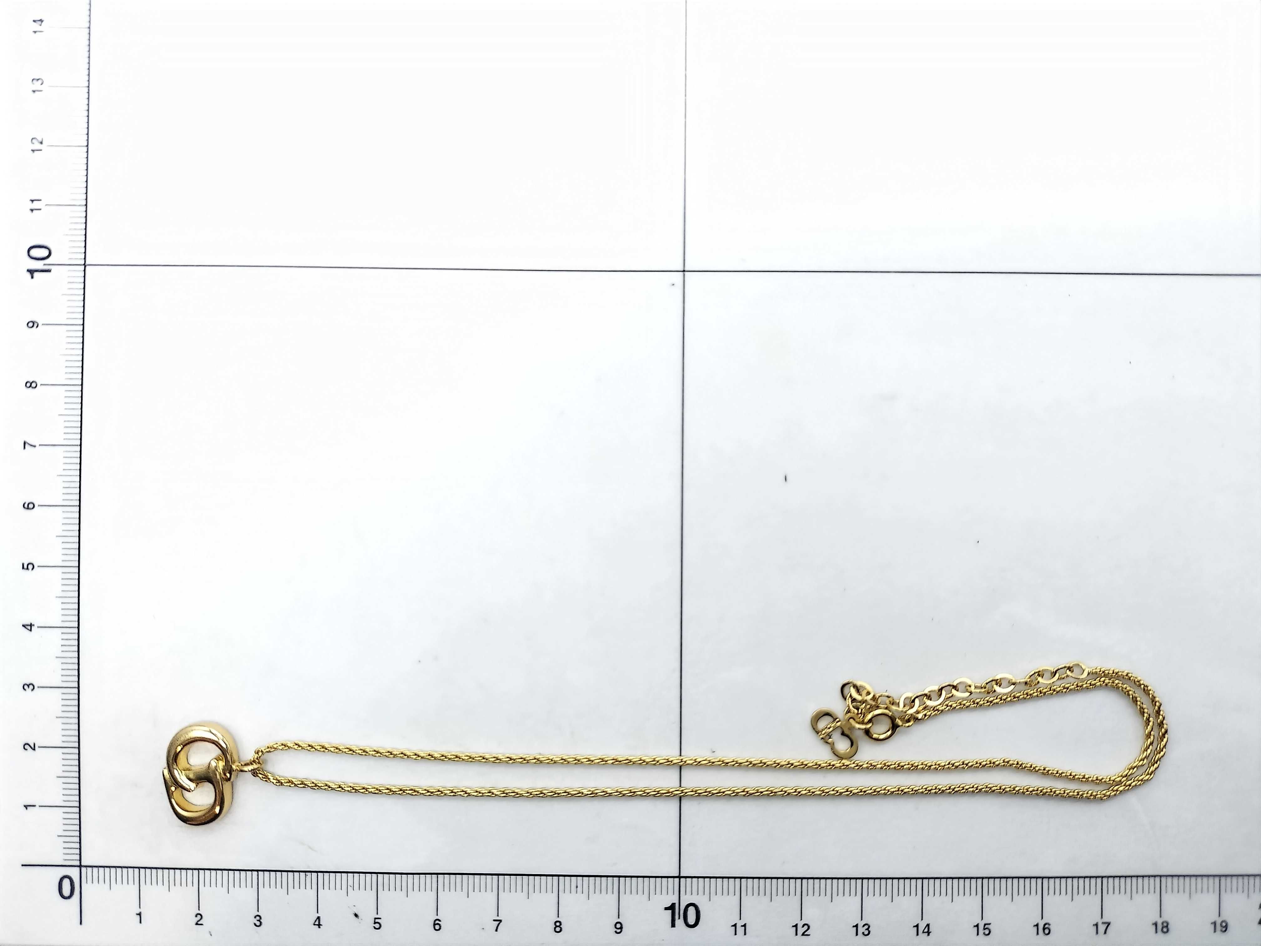 CD logo necklace — view 6