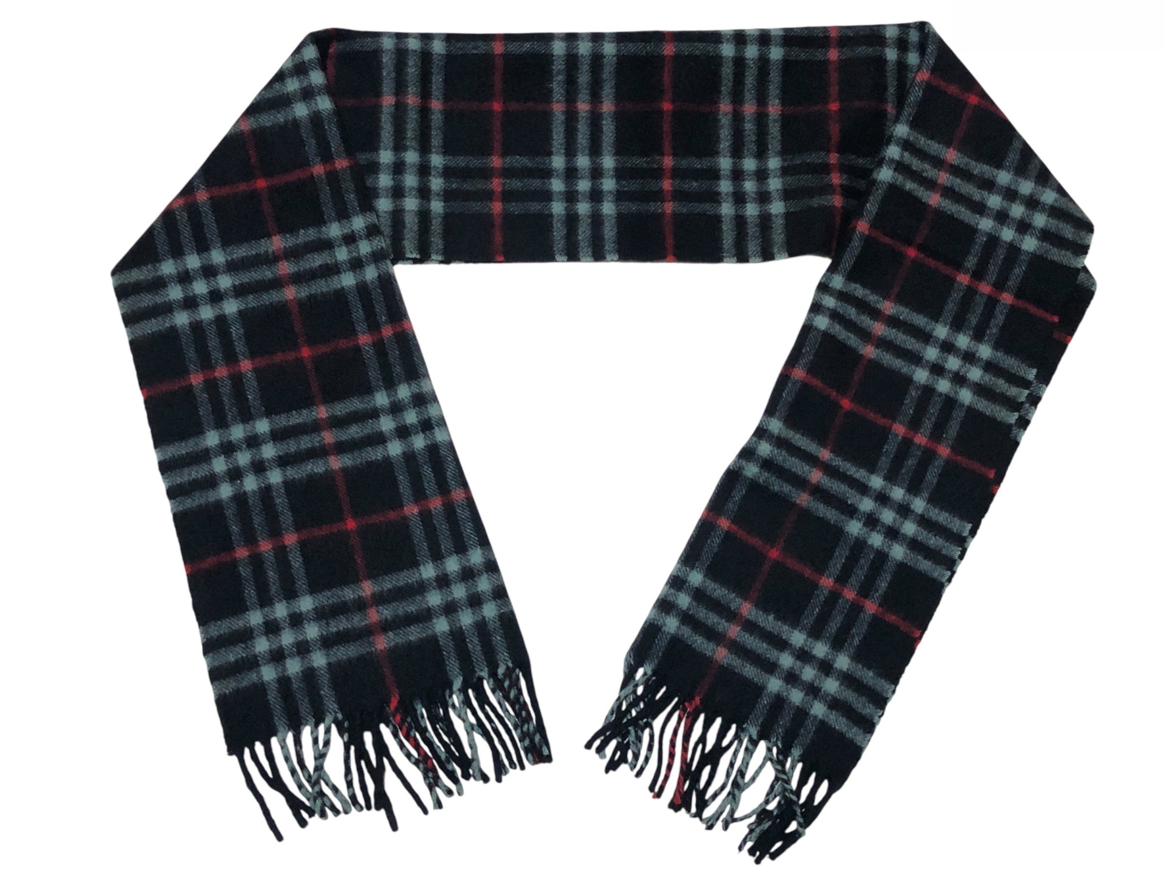 scarf, check pattern, 100% cashmere. — view 3