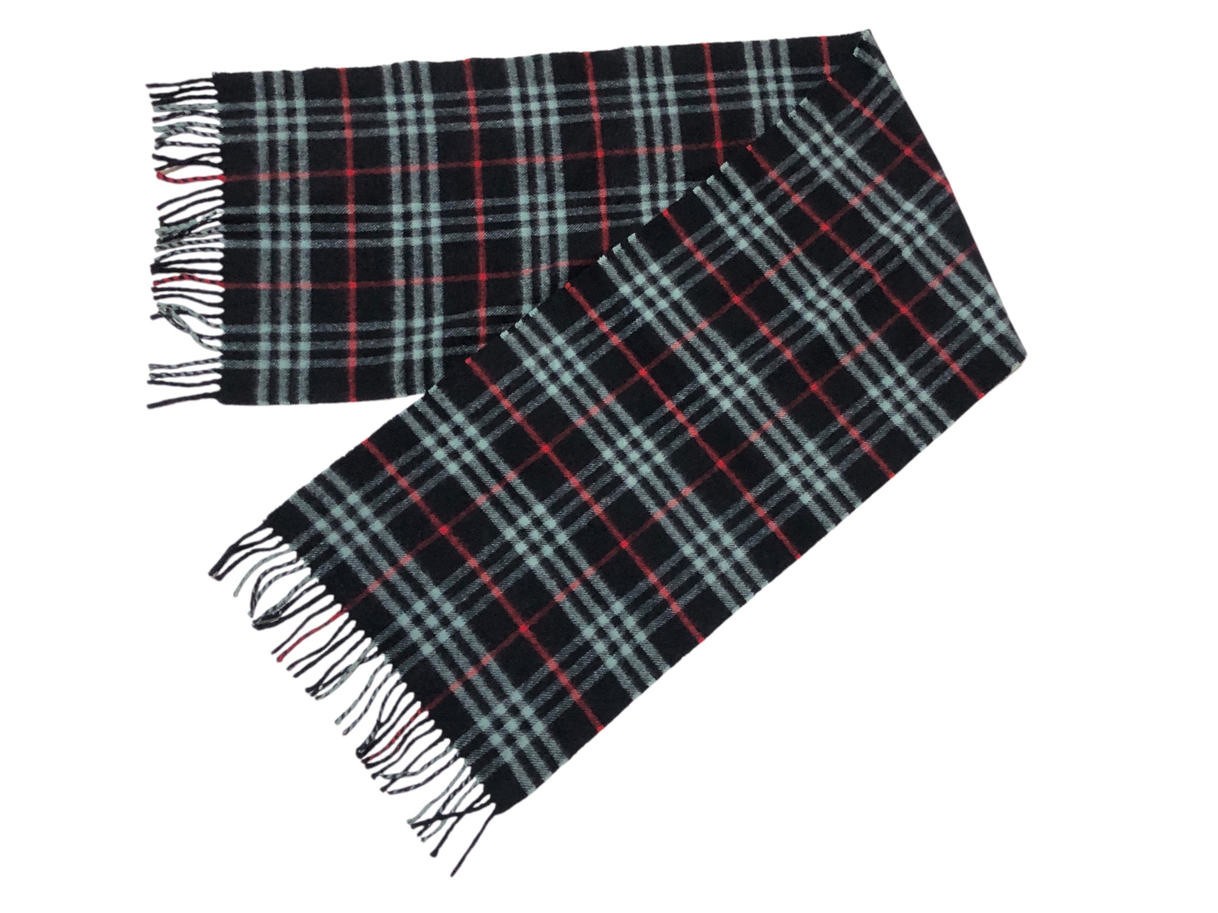 scarf, check pattern, 100% cashmere. — view 4