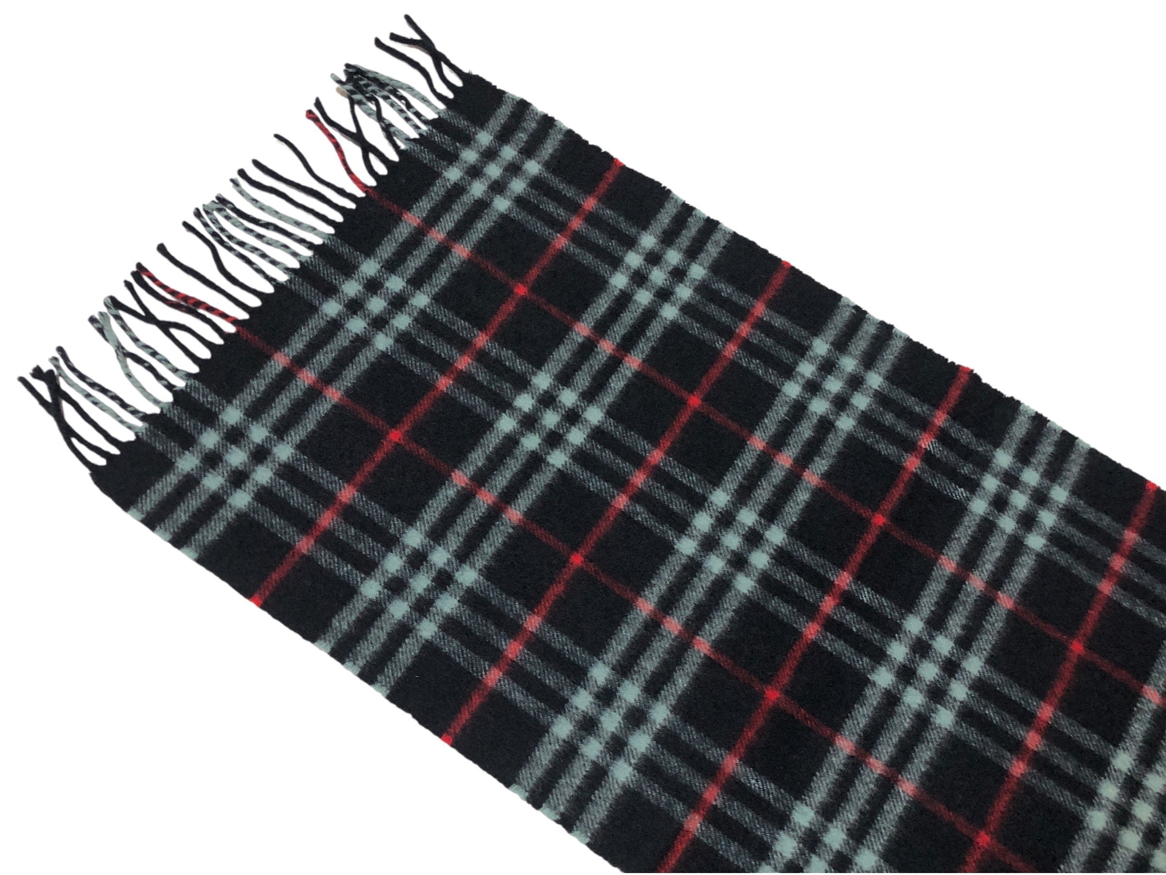scarf, check pattern, 100% cashmere. — view 8