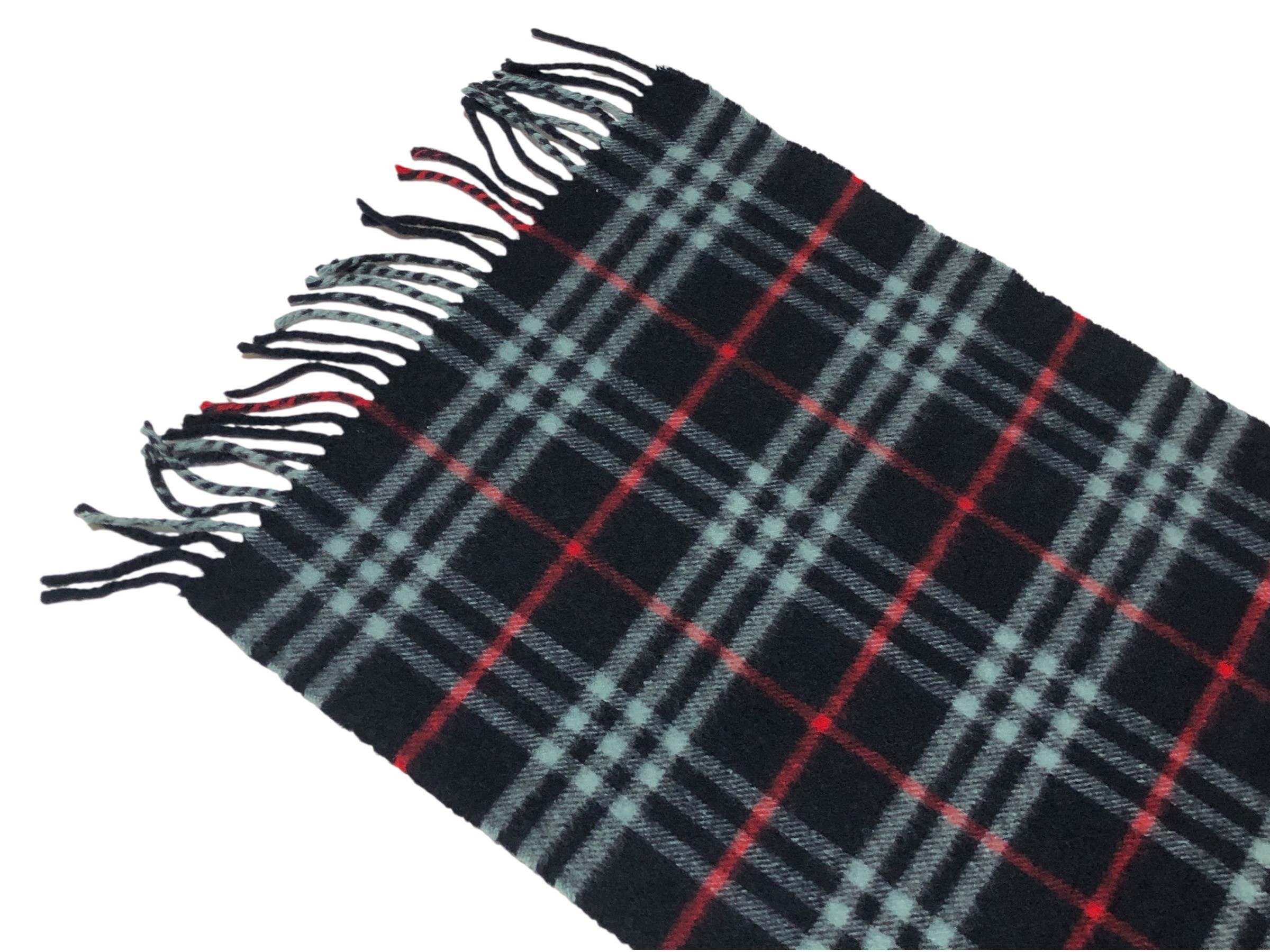 scarf, check pattern, 100% cashmere. — view 9