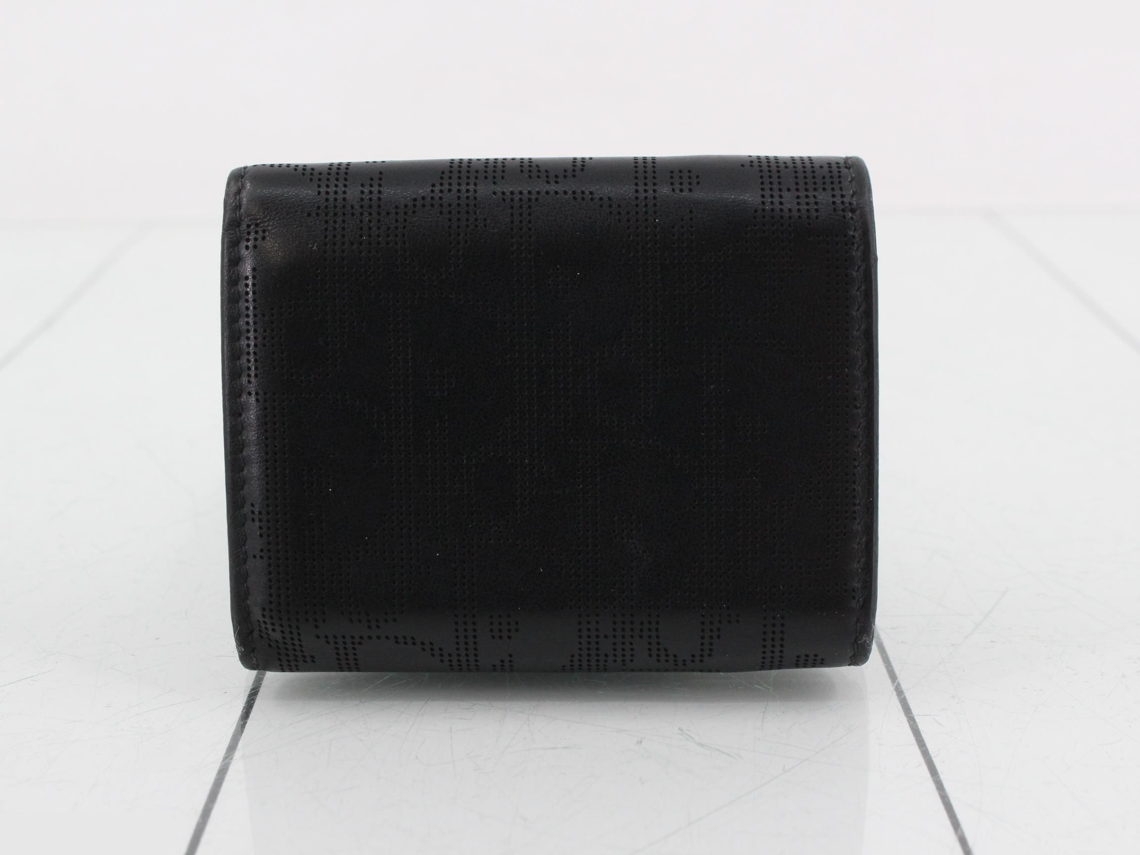 Other lines: Bags & Wallets, Oblique Tri-fold Wallet, Black — view 2