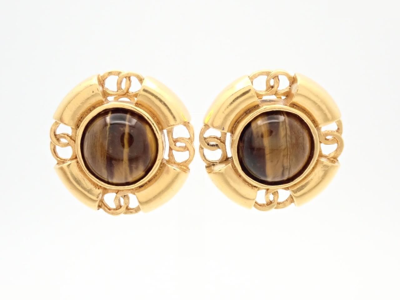 Colored stone earrings 94P