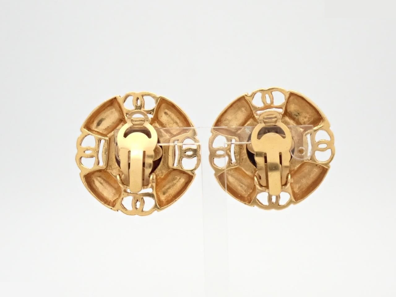 Colored stone earrings 94P — view 2
