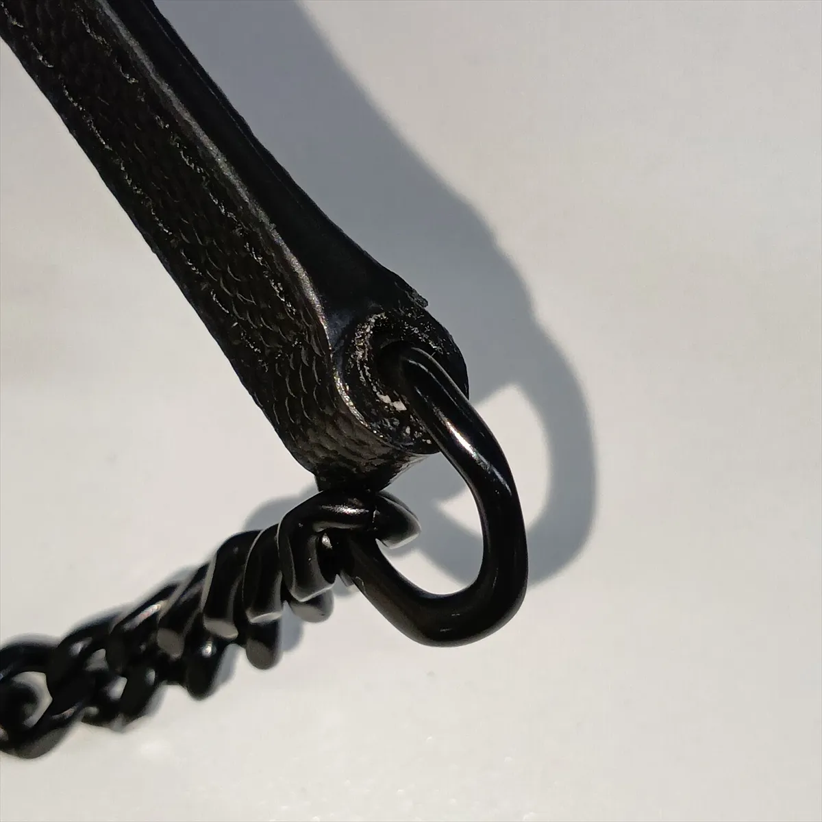 Envelope 695108 Leather Chain Wallet Black 695108 — view 12