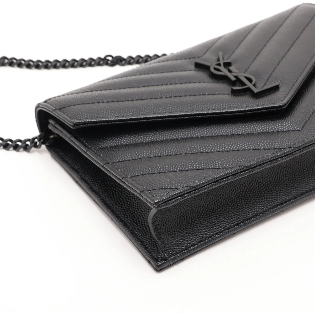 Envelope 695108 Leather Chain Wallet Black 695108 — view 4