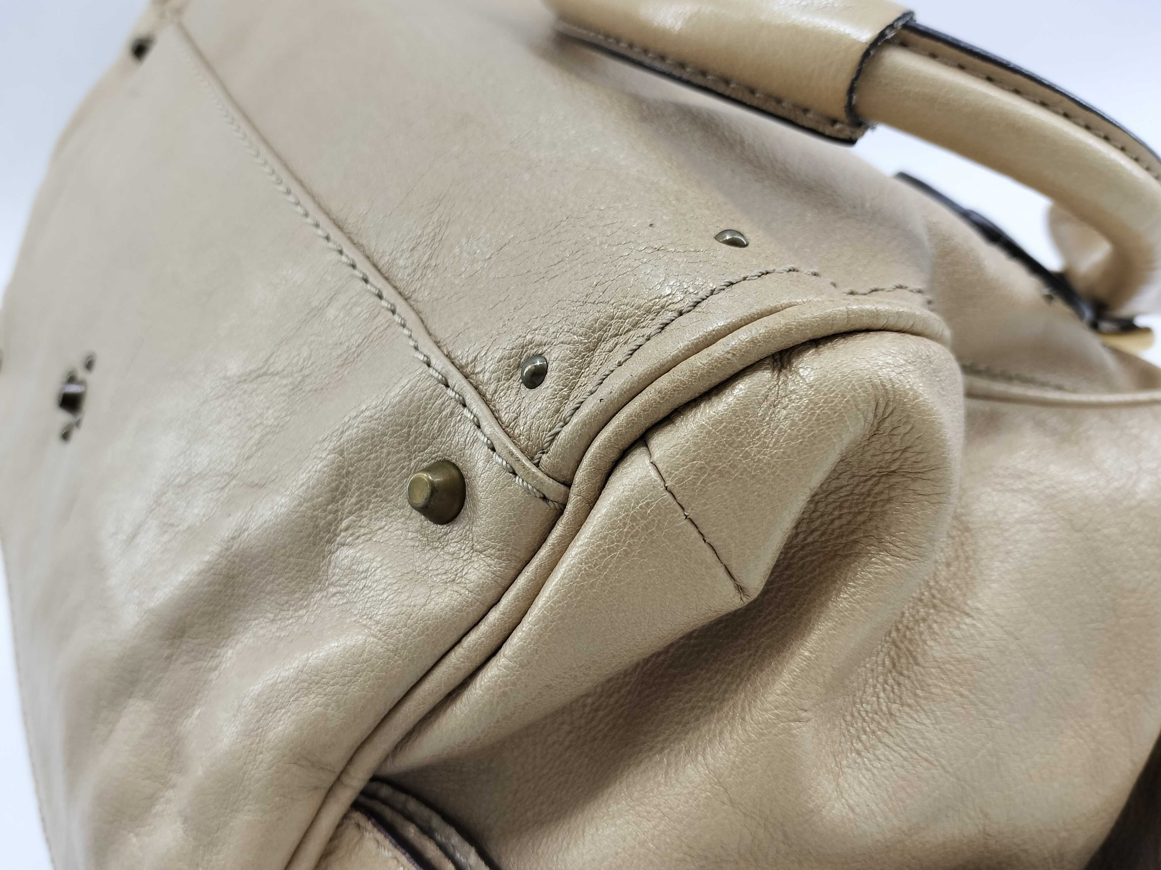Paddington handbag, leather, beige, with dust bag. — view 11