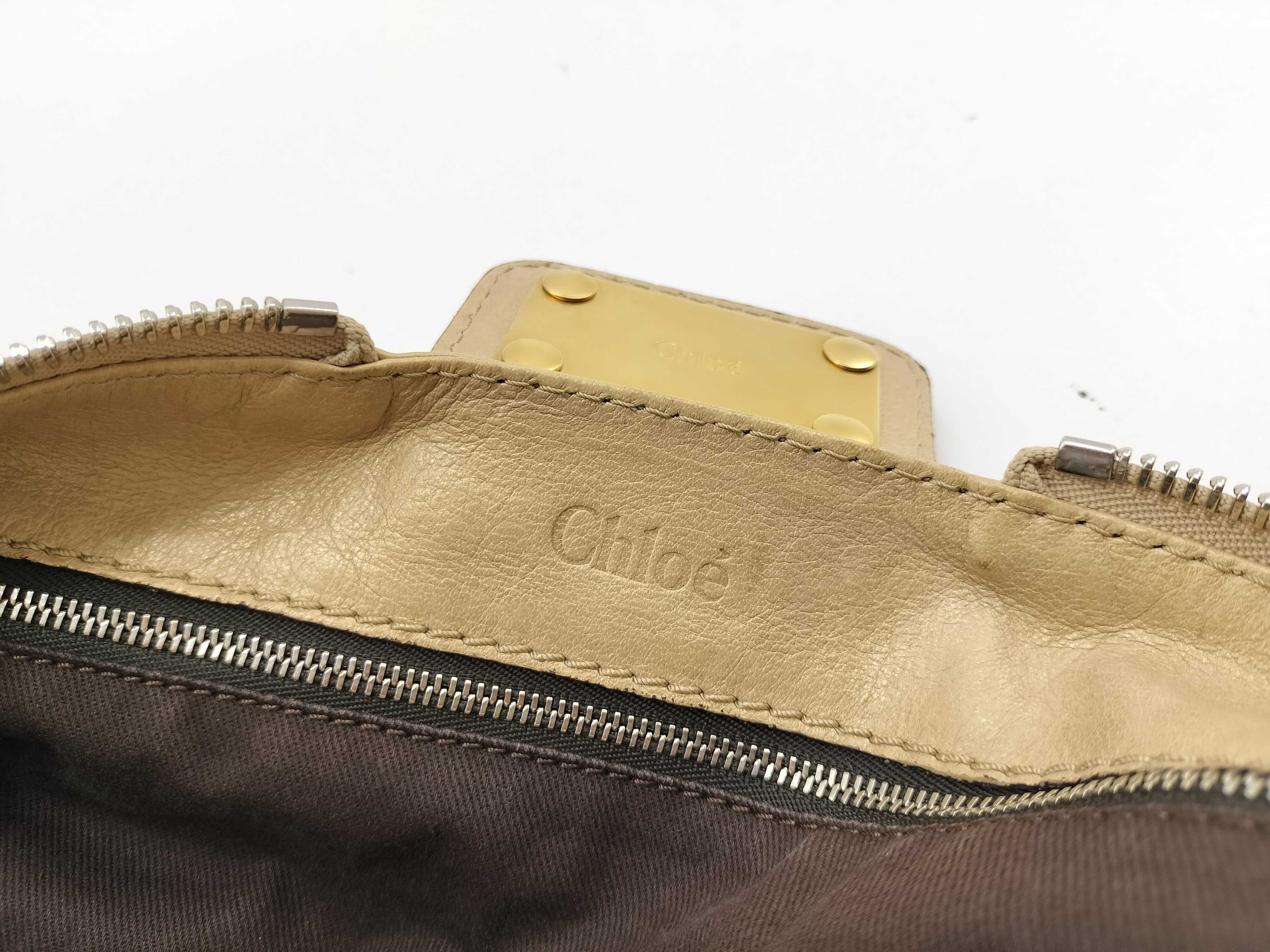 Paddington handbag, leather, beige, with dust bag. — view 14