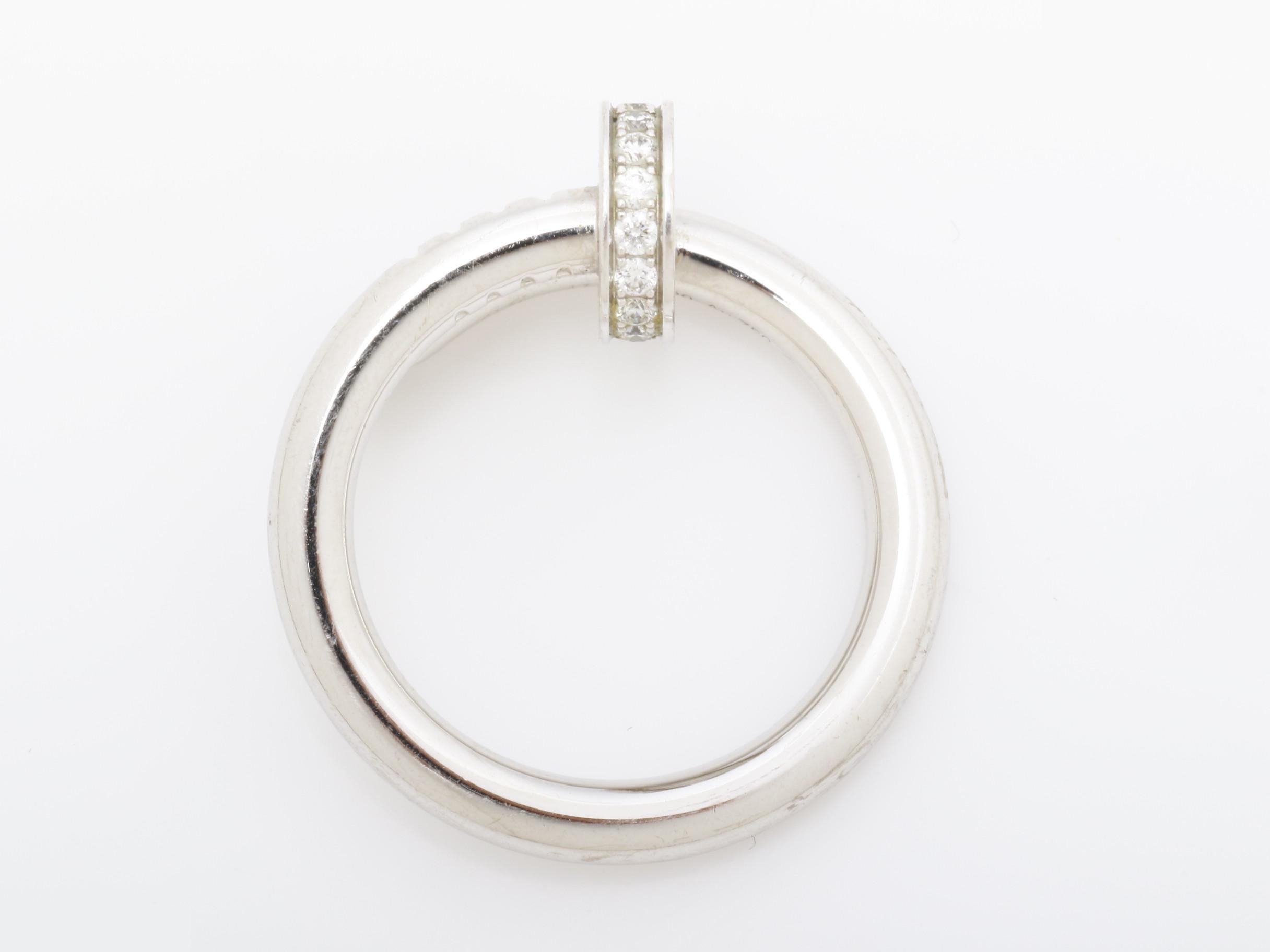 Juste un Clou ring, 750 white gold, diamond, 7g, size #47 — view 5