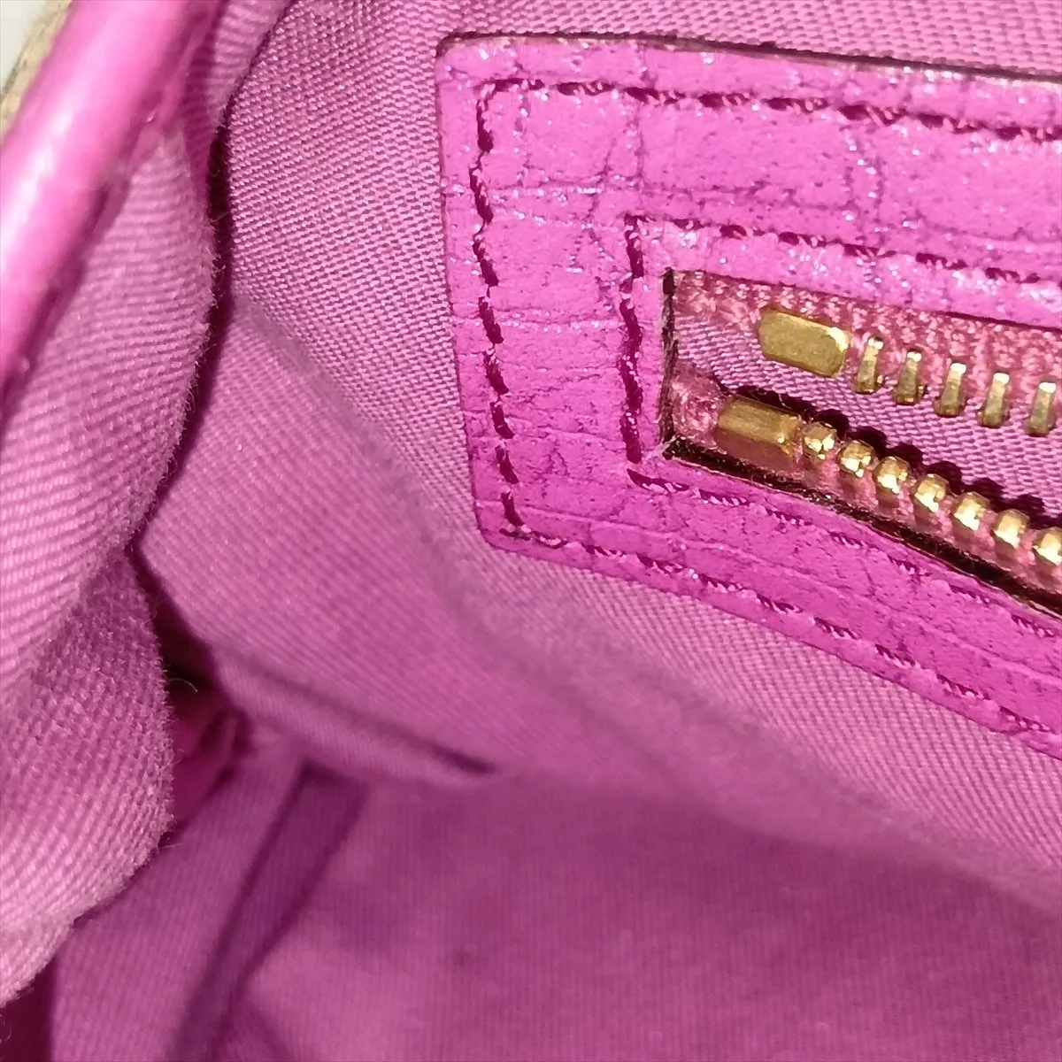 GG Canvas x Leather Handbag Beige x Purple 139261 — view 11