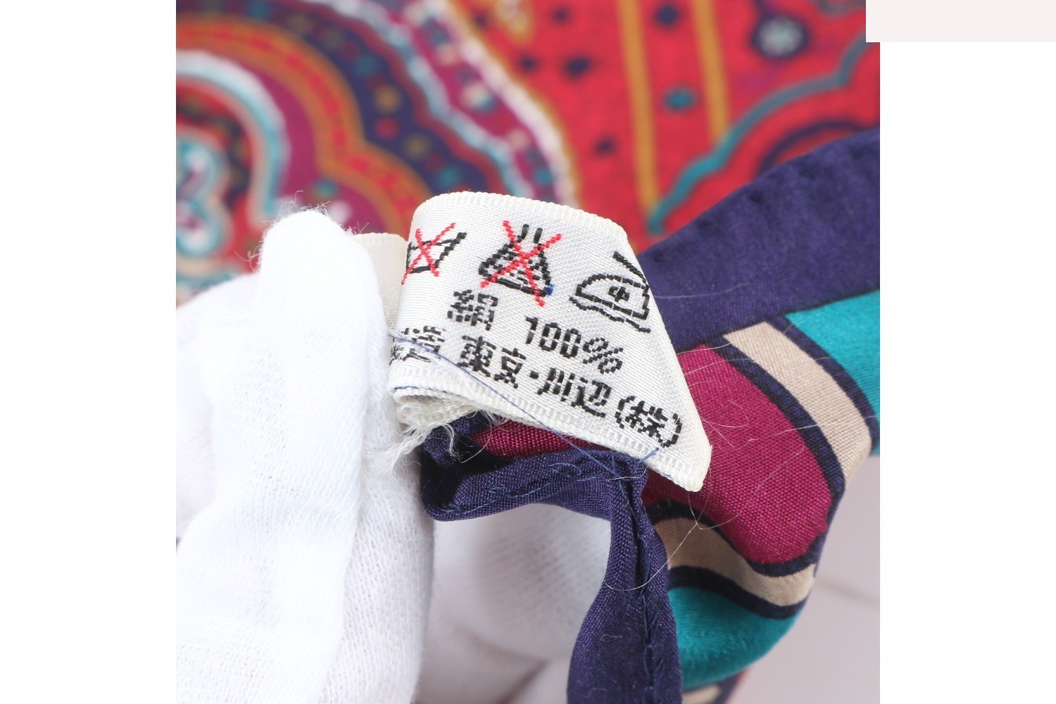 100% Silk Scarf with Tag — view 8