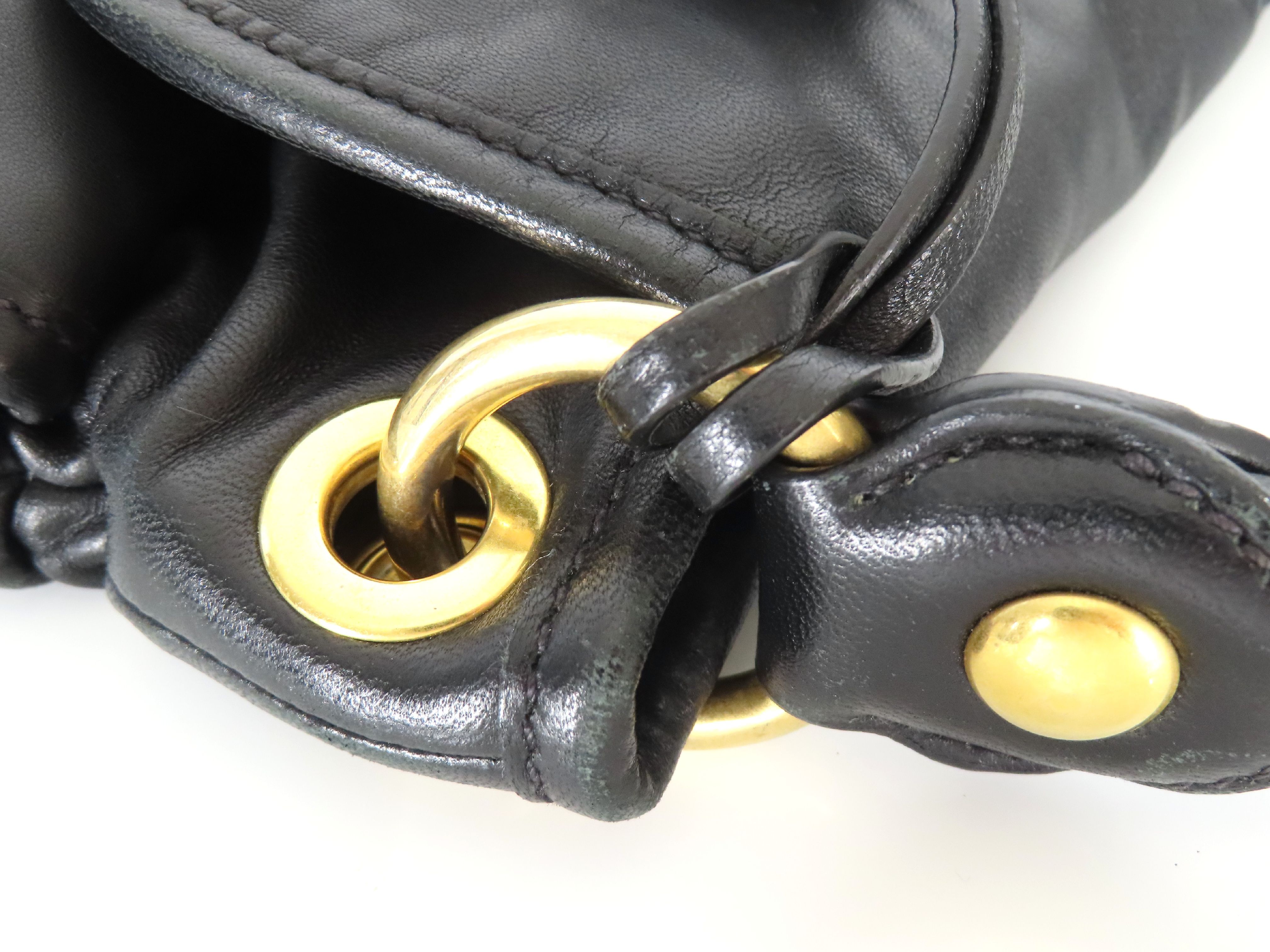 Matelassé Shoulder Bag Handbag Black Handbag — view 5