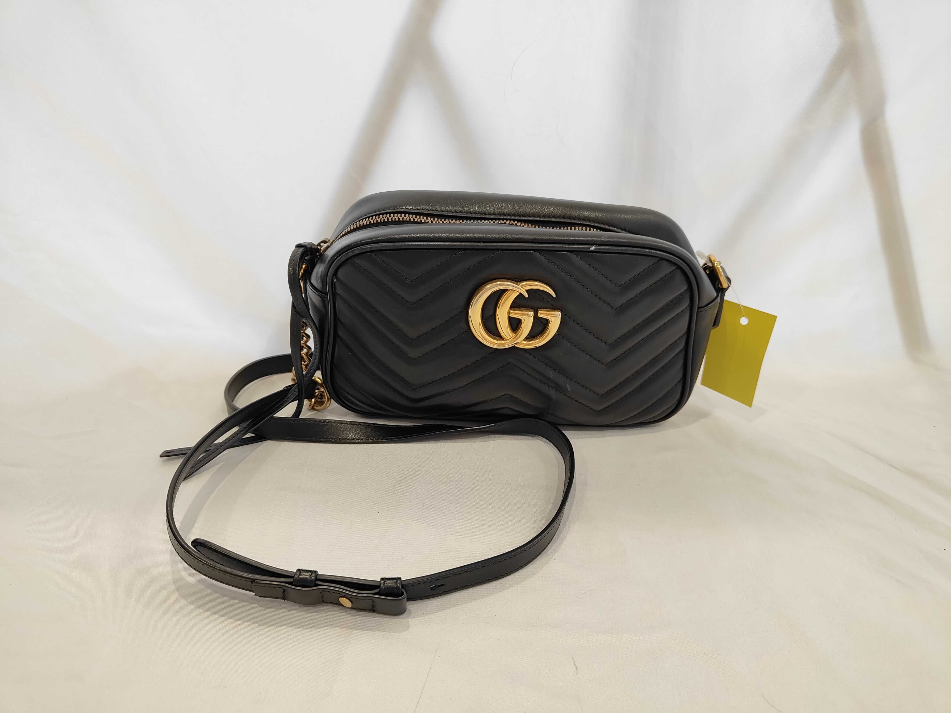 GG Marmont Leather Chain Shoulder Bag 447632
