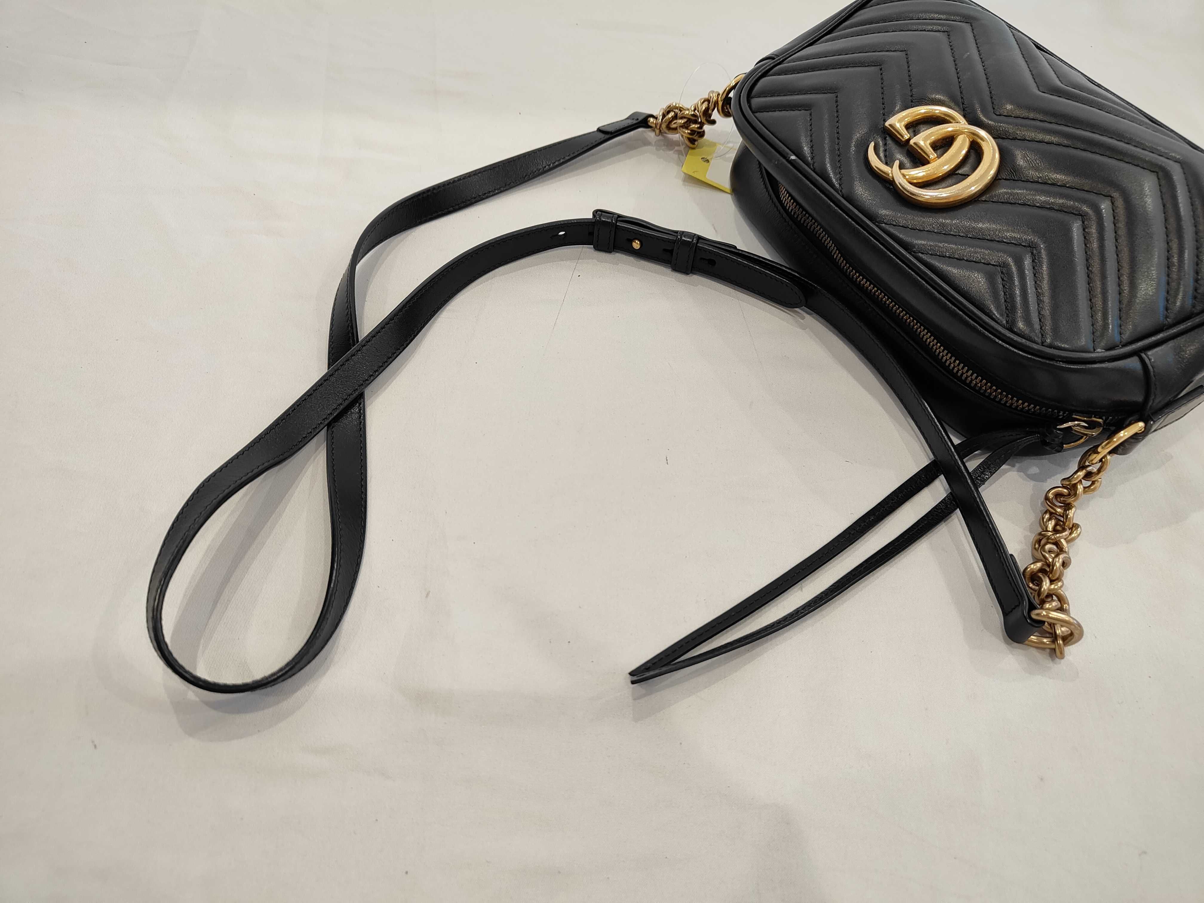 GG Marmont Leather Chain Shoulder Bag 447632 — view 6